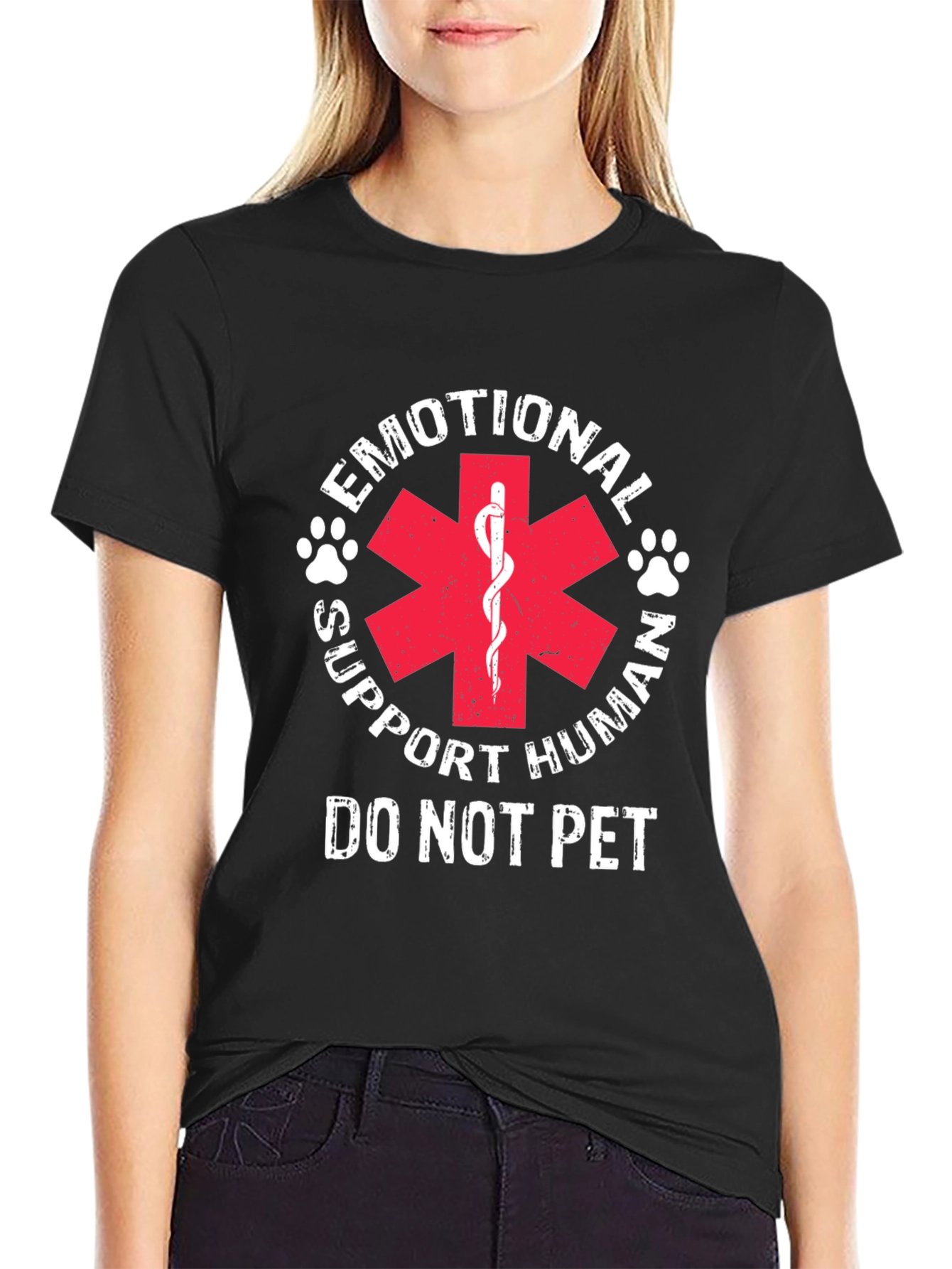 Emotional Support Human T-Shirt - Do Not Pet
