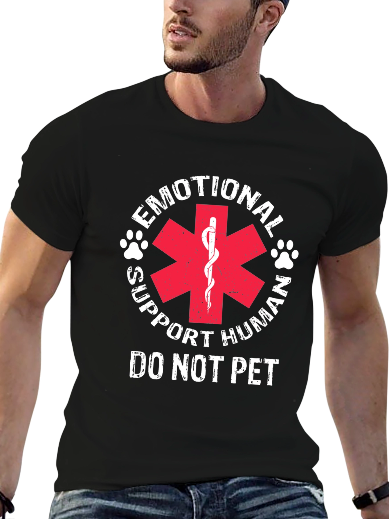 Emotional Support Human T-Shirt - Do Not Pet
