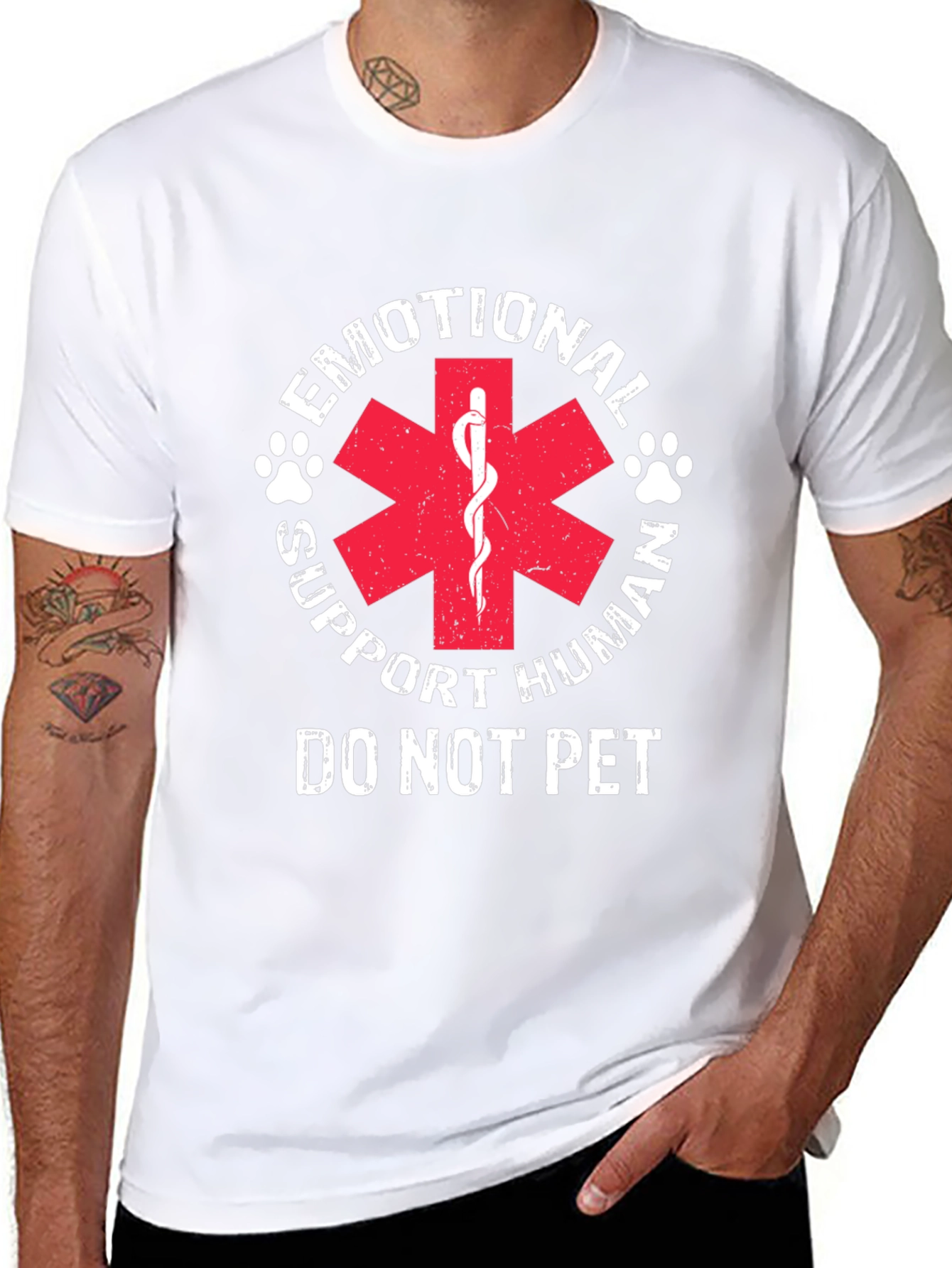 Emotional Support Human T-Shirt - Do Not Pet