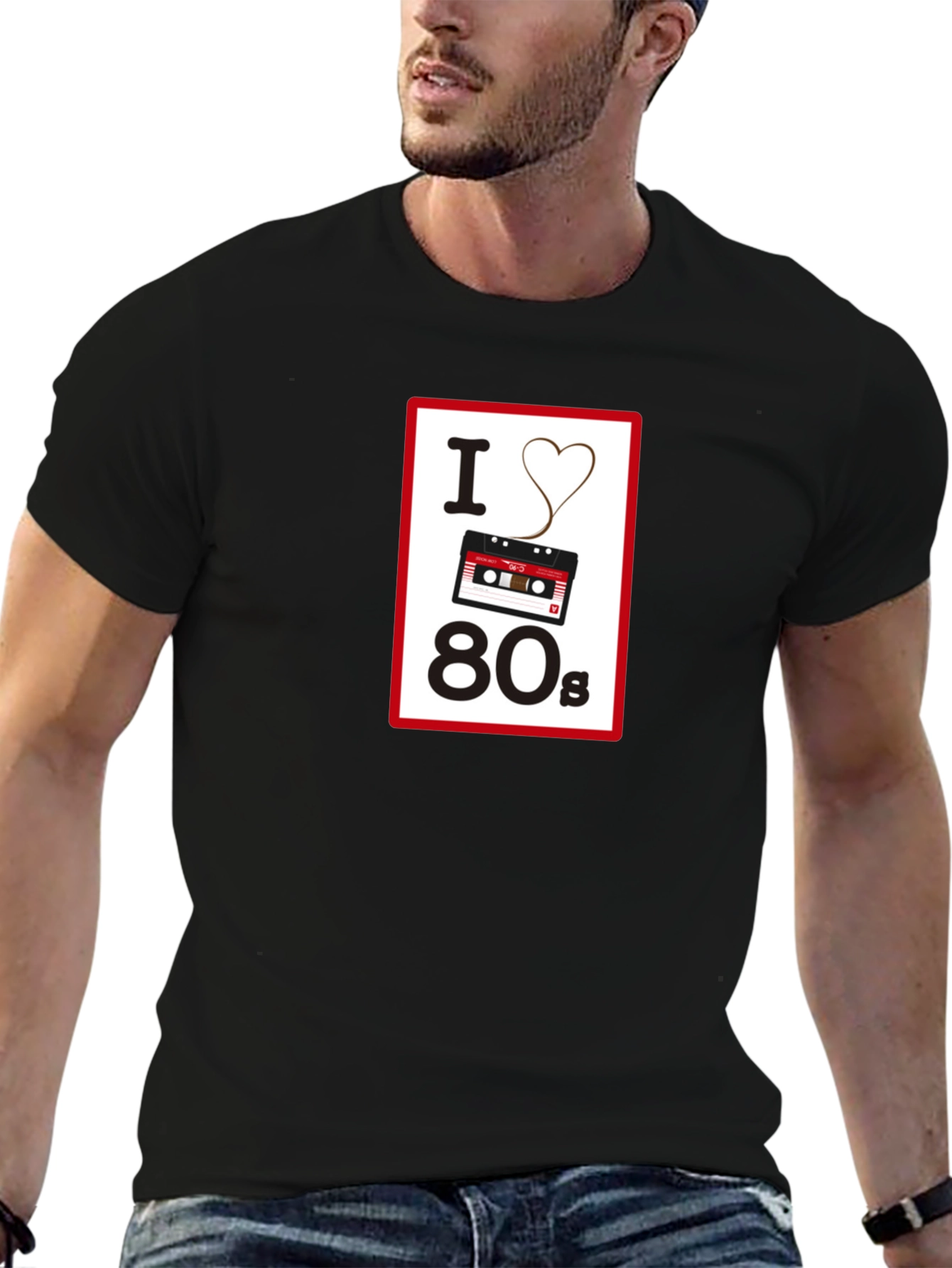 I Love the 80s Retro Cassette Tape T-Shirt