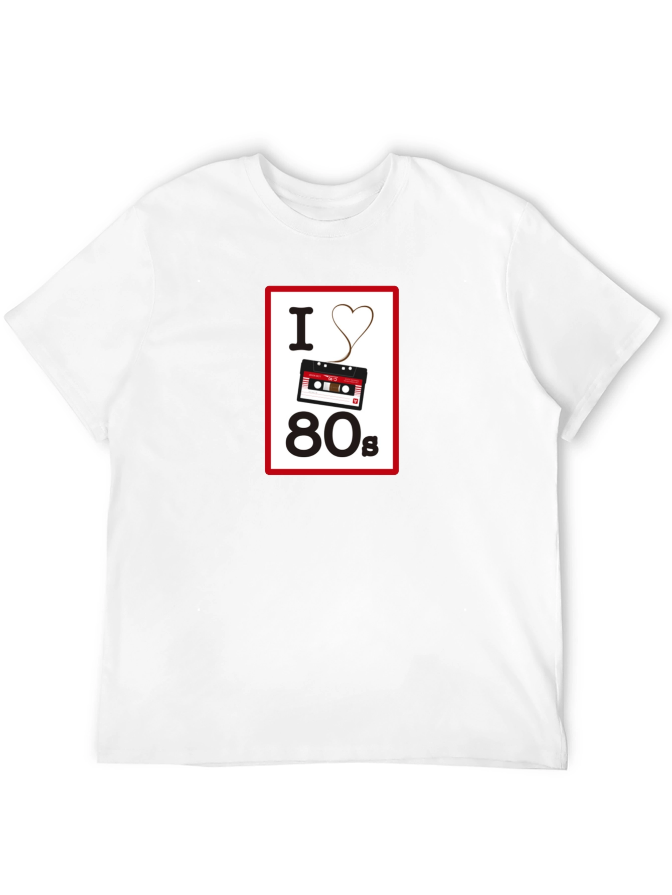 I Love the 80s Retro Cassette Tape T-Shirt