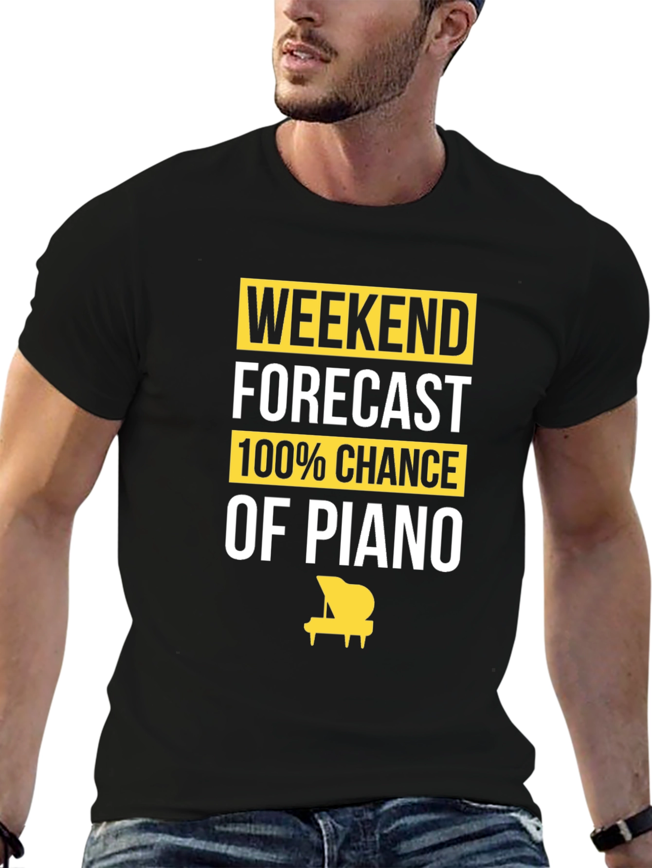 Weekend Piano T-Shirt - Musician Gift