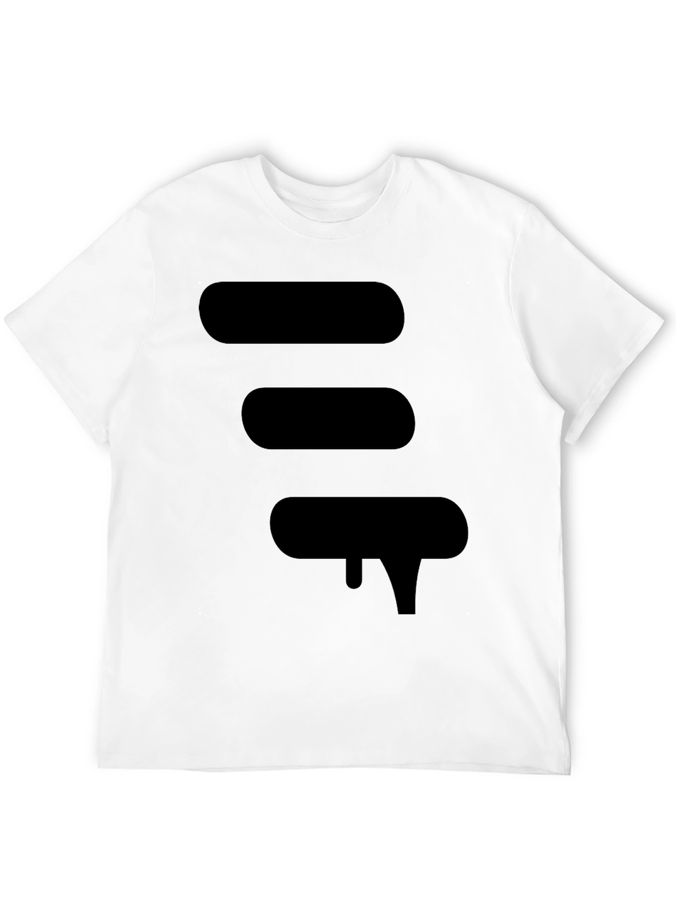 Modern Graphic Black T-Shirt