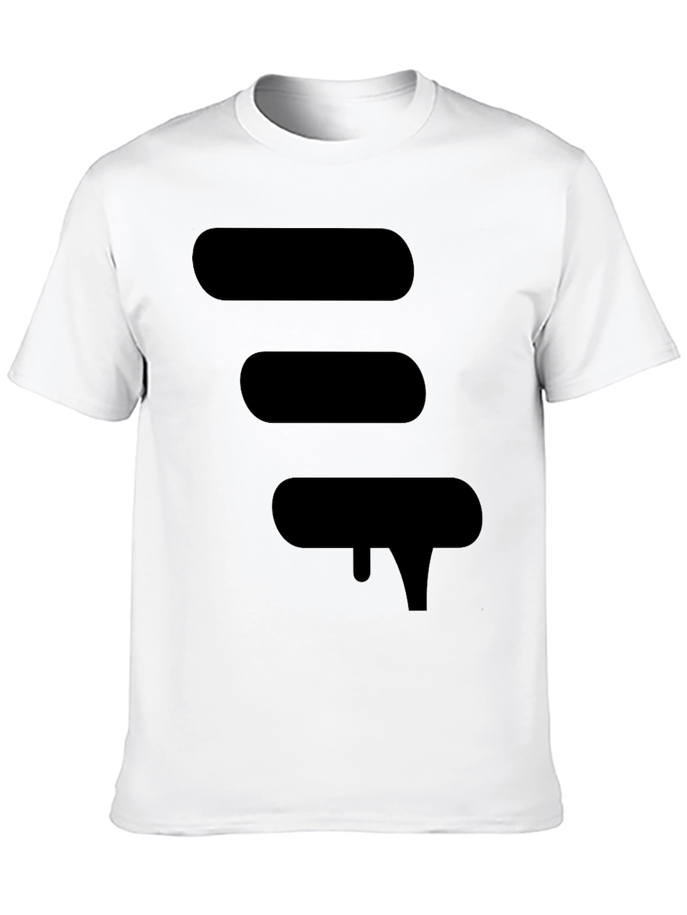 Modern Graphic Black T-Shirt