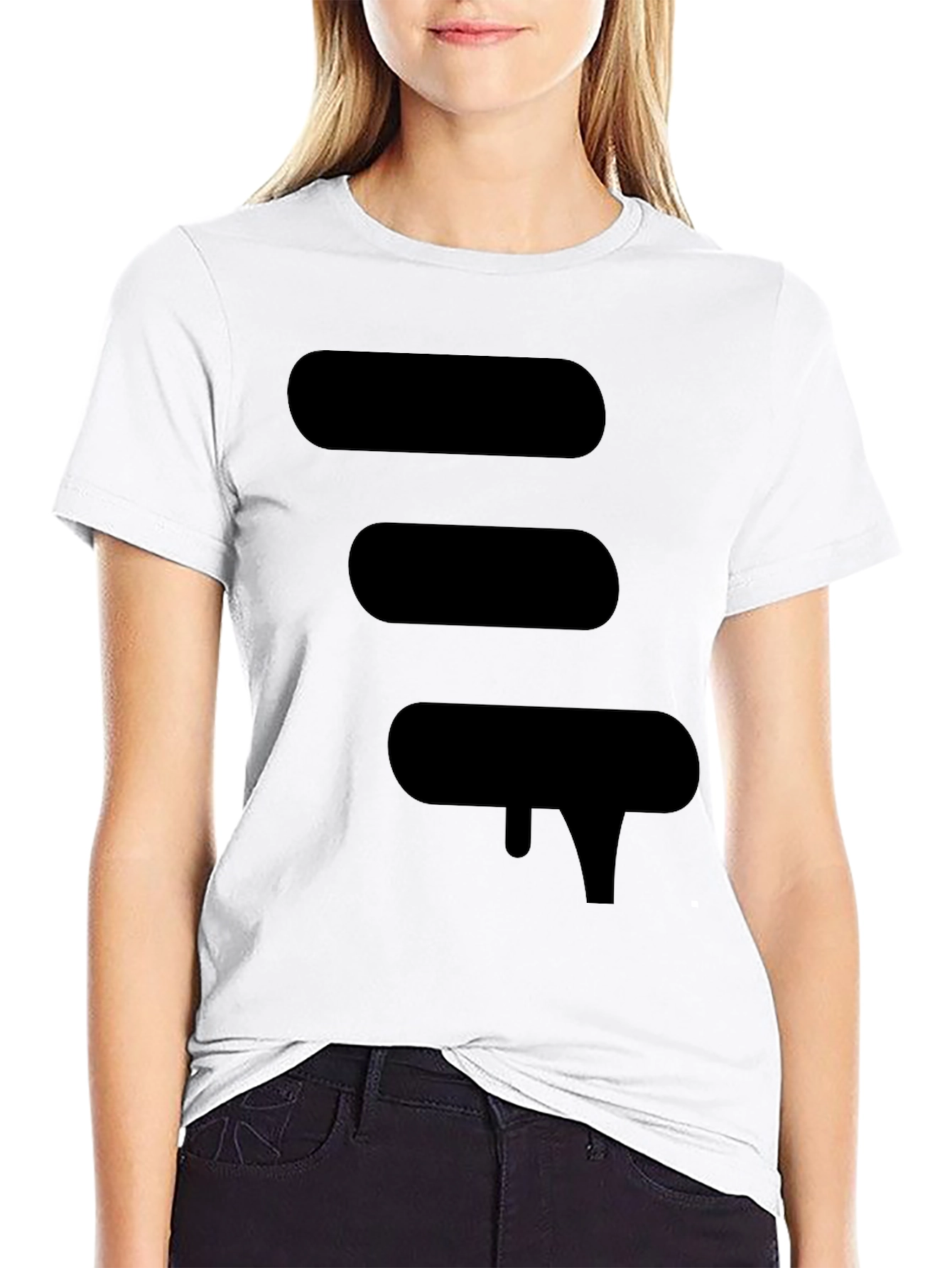 Modern Graphic Black T-Shirt