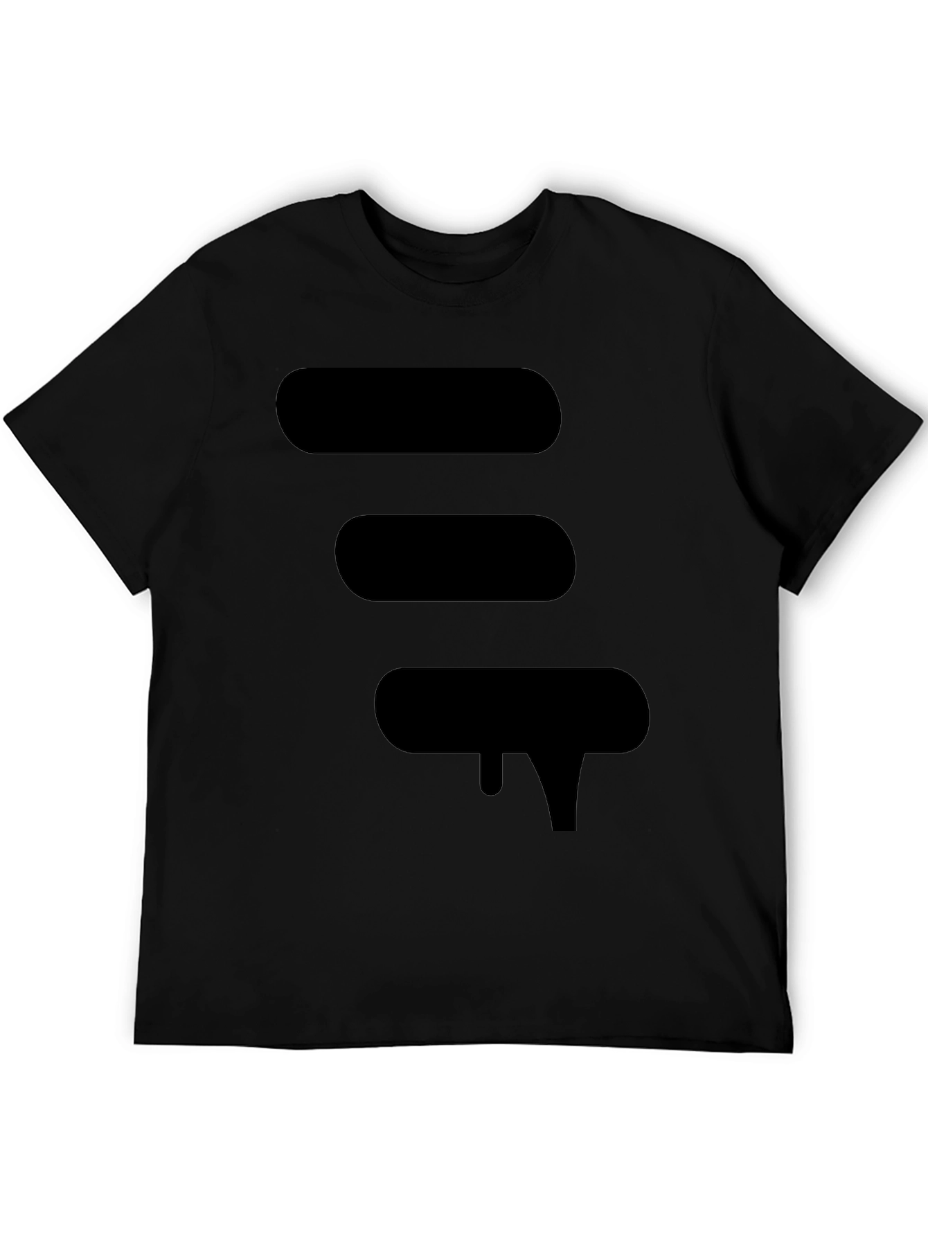 Modern Graphic Black T-Shirt