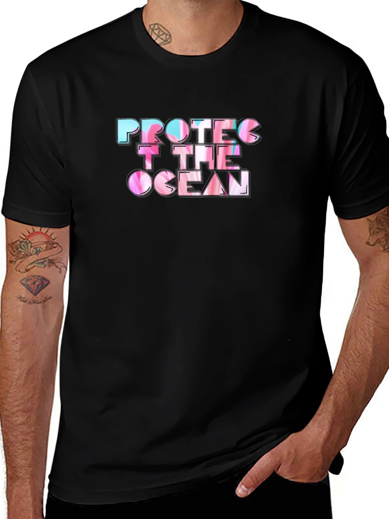 Protect The Ocean Black T-Shirt