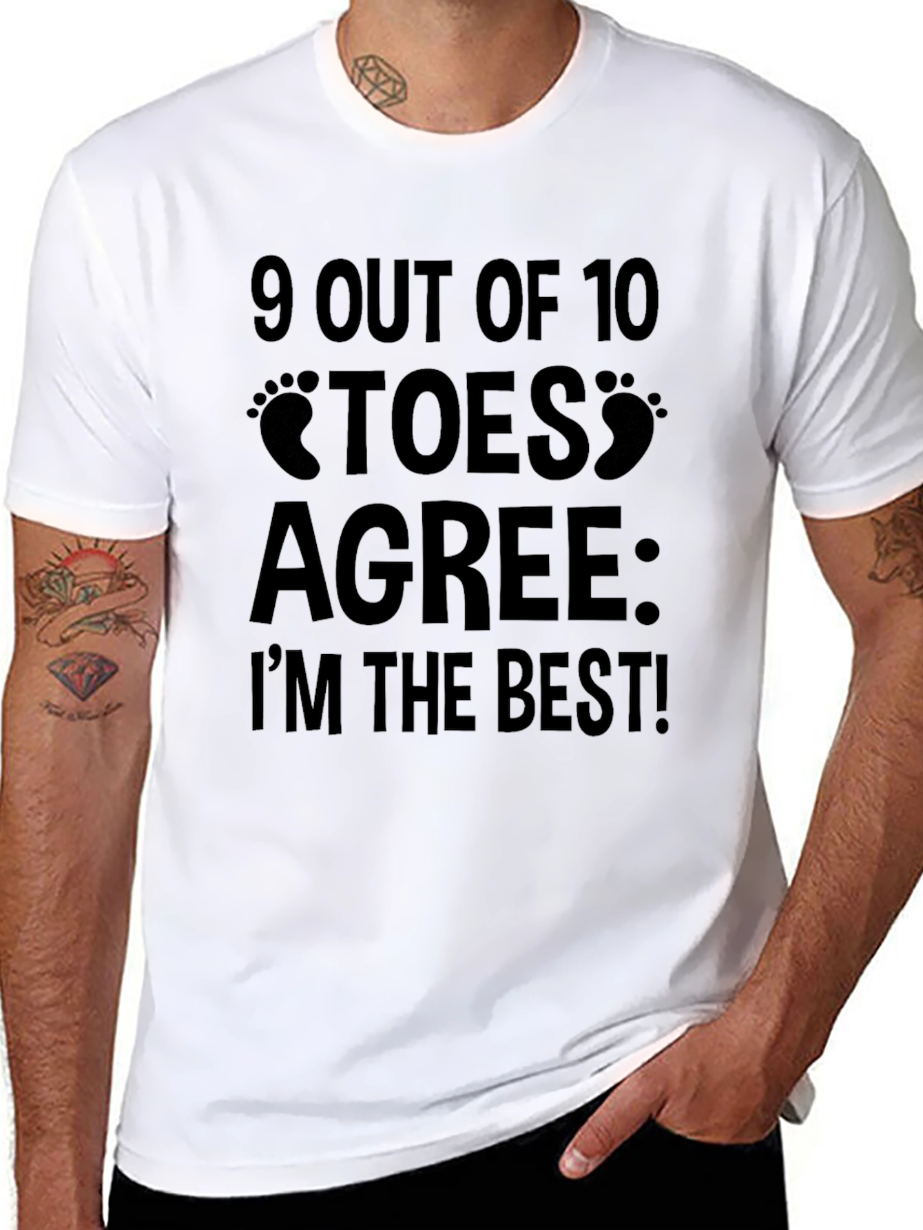 Funny 9 Out of 10 Toes Agree T-Shirt