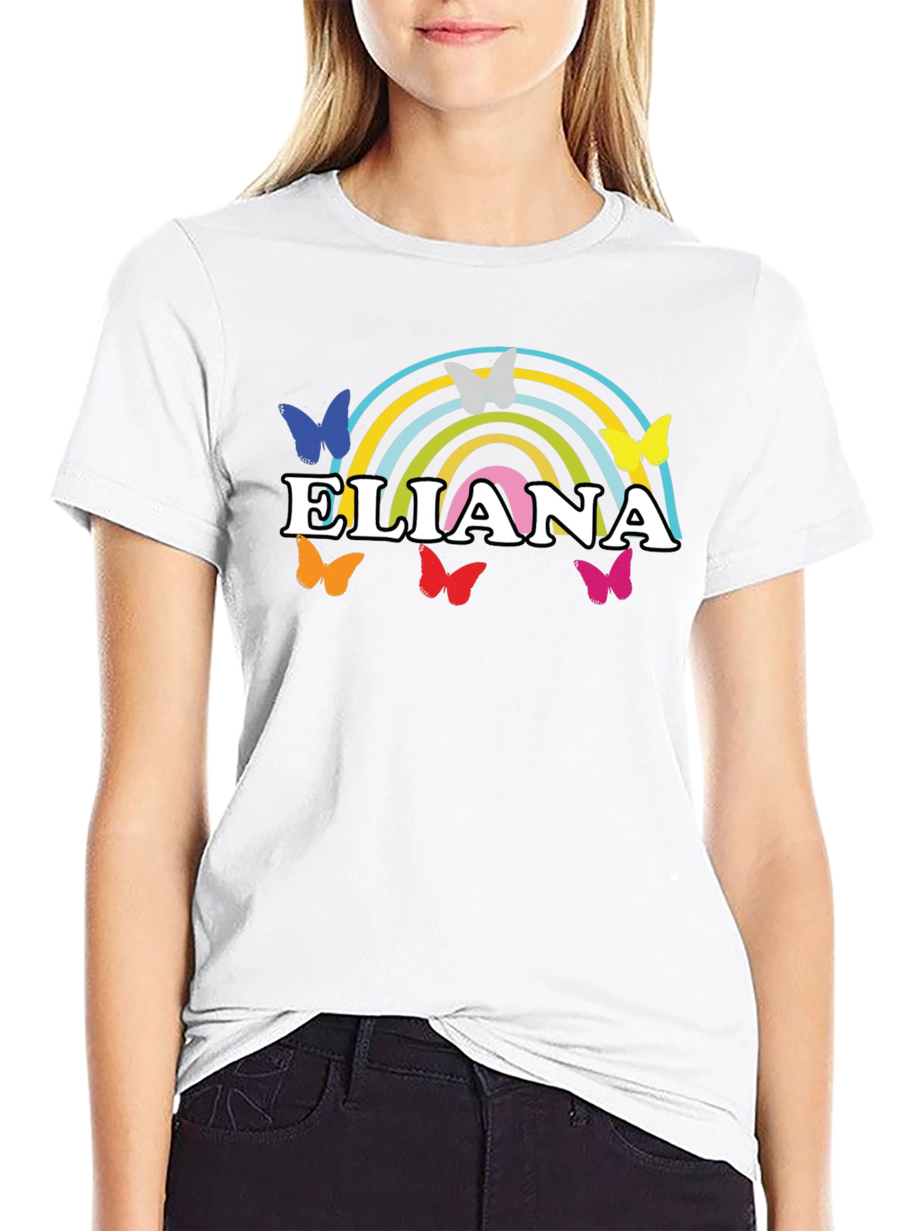 Eliana Rainbow Butterfly T-Shirt