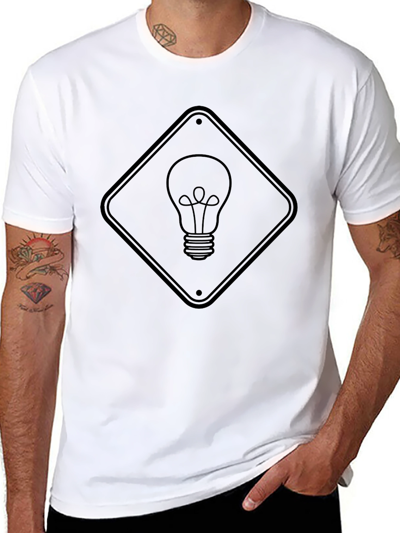 Idea Bulb Graphic T-Shirt
