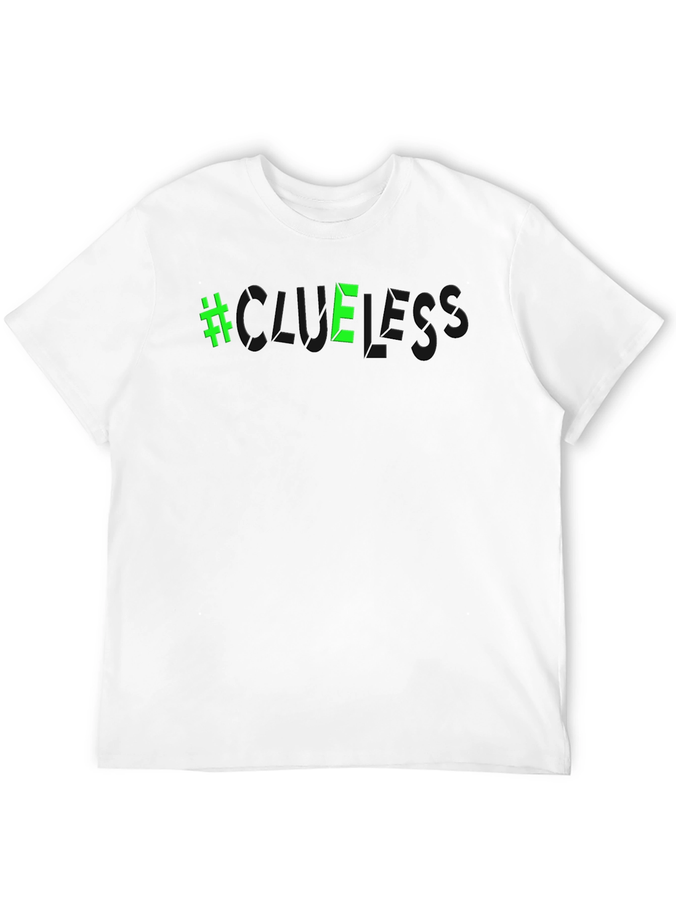 #Clueless Graphic Tee - Black - Trendy Casual Style