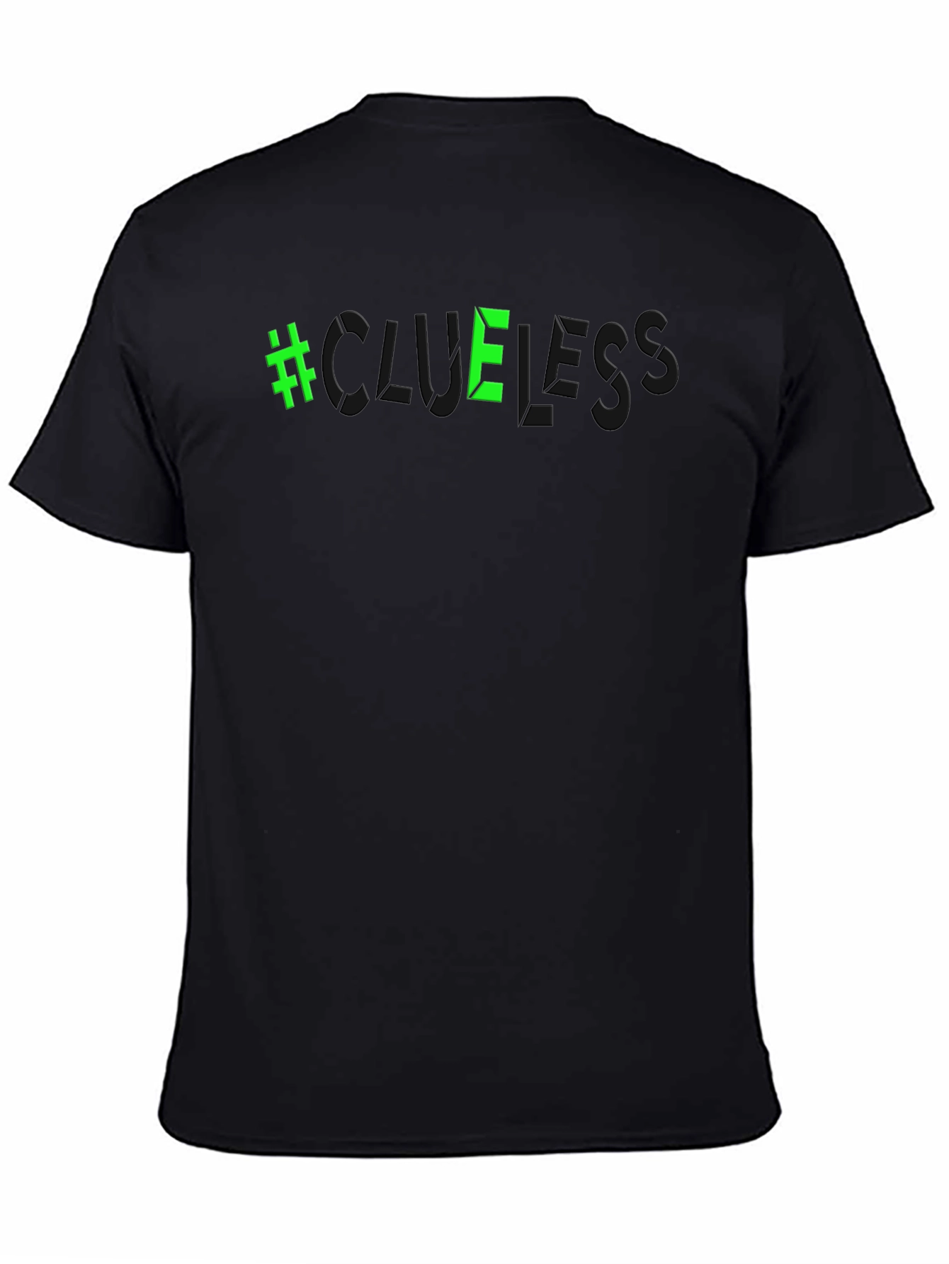 #Clueless Graphic Tee - Black - Trendy Casual Style