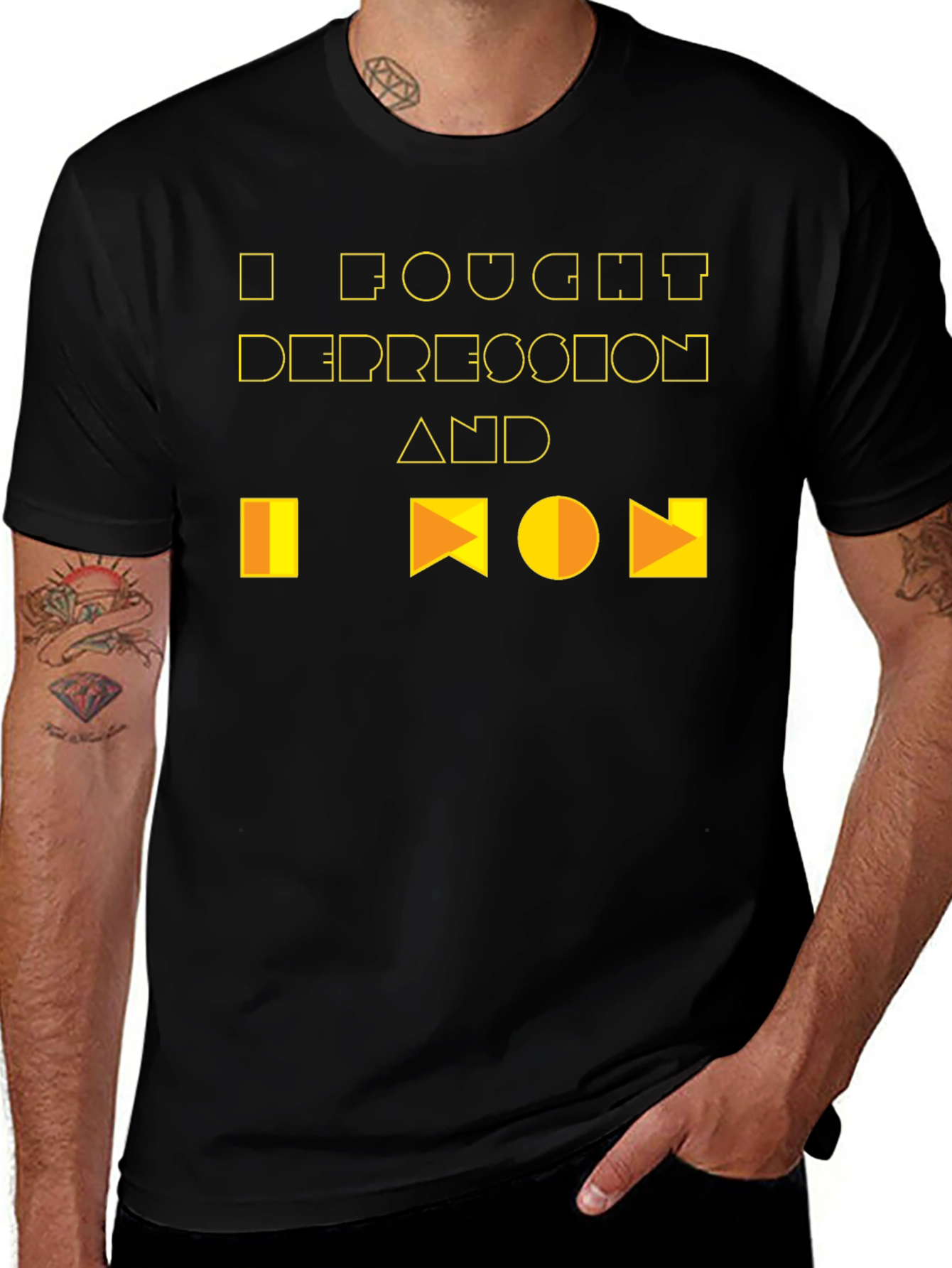 I Fought Depression Graphic Tee