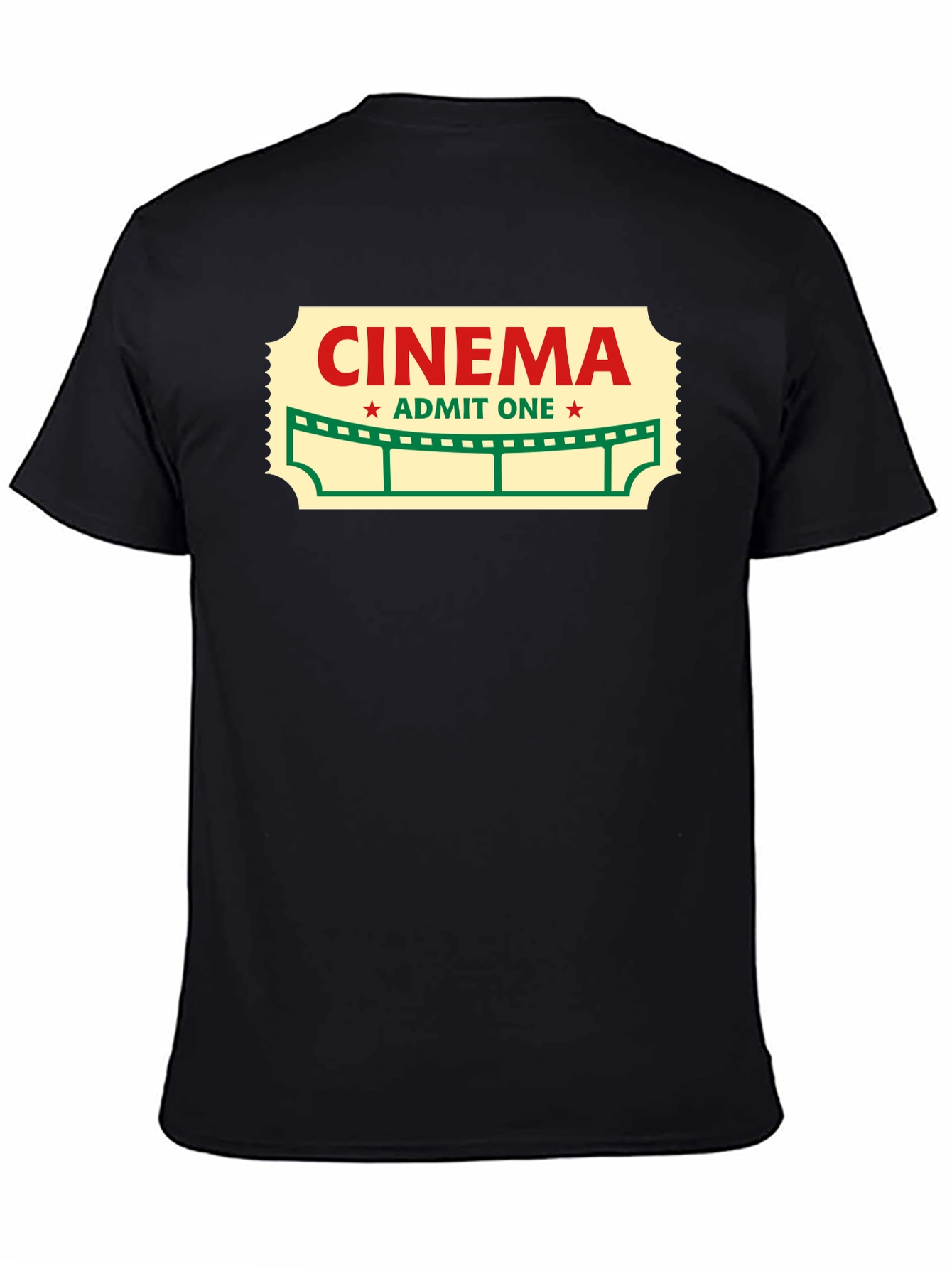 Cinema Ticket Graphic Tee - Classic Movie Lover T-Shirt