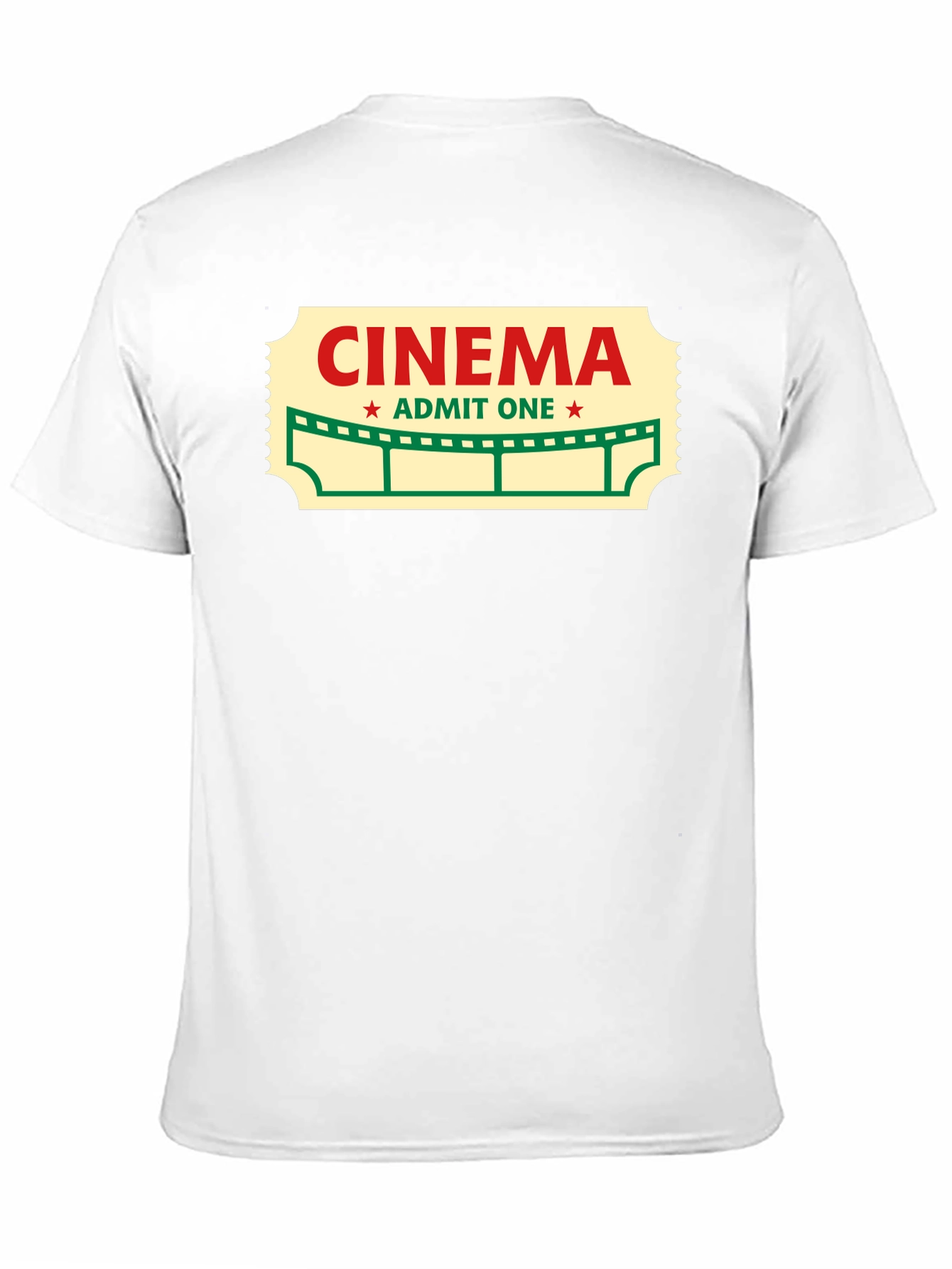 Cinema Ticket Graphic Tee - Classic Movie Lover T-Shirt