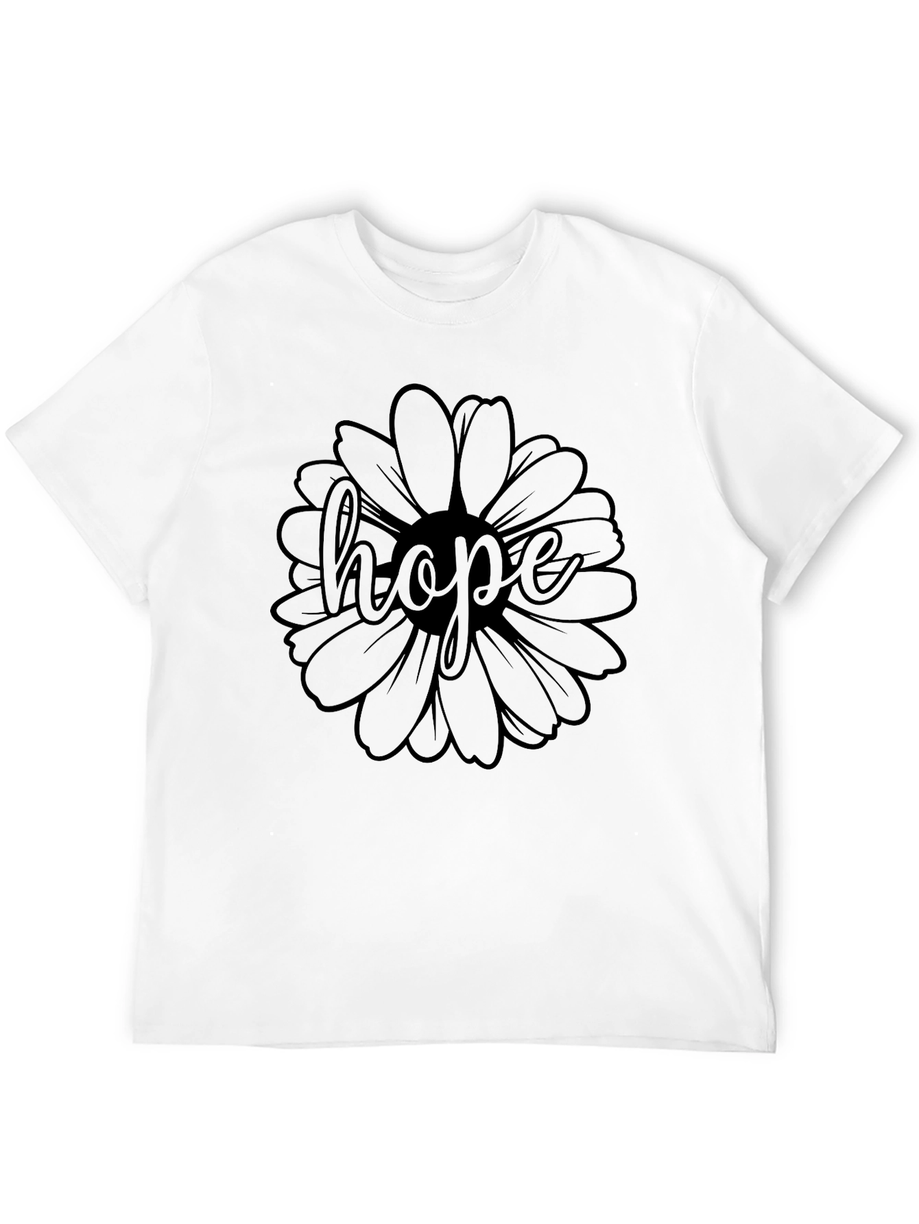 Hope Flower Graphic T-Shirt - Stylish Unisex Tee