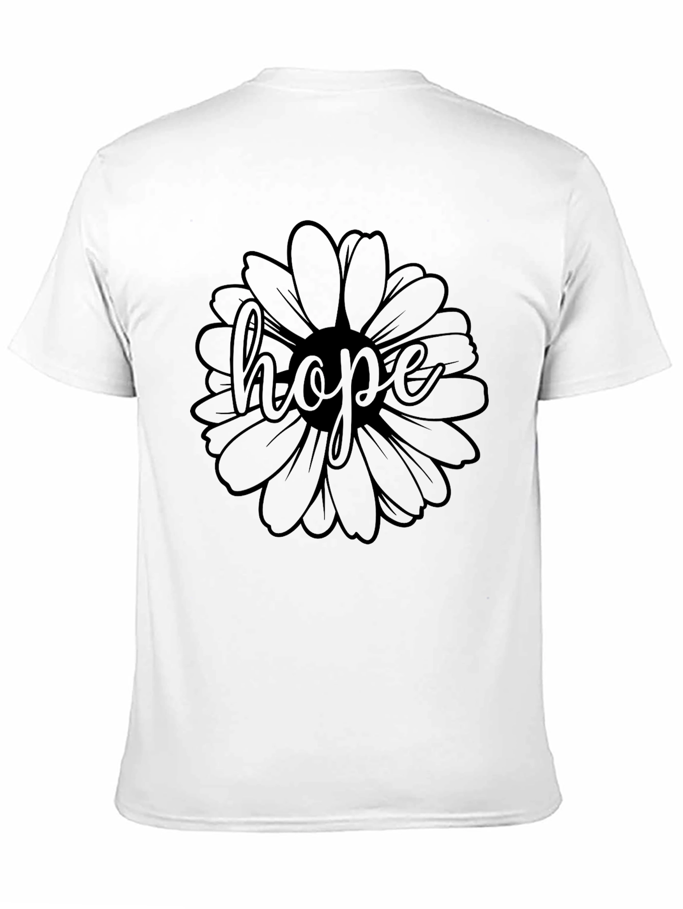 Hope Flower Graphic T-Shirt - Stylish Unisex Tee