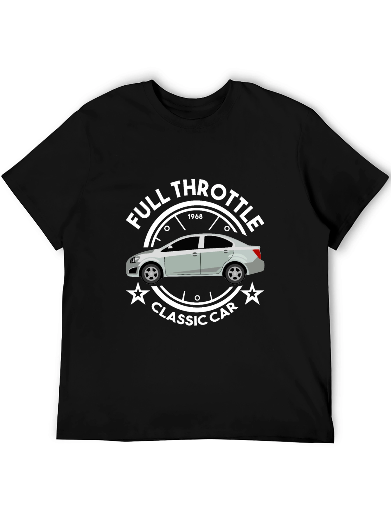 Full Throttle Classic Car 1968 Graphic T-Shirt