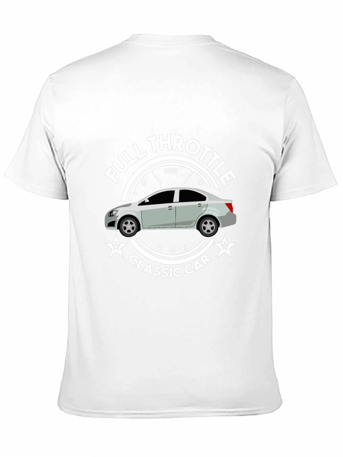 Full Throttle Classic Car 1968 Graphic T-Shirt