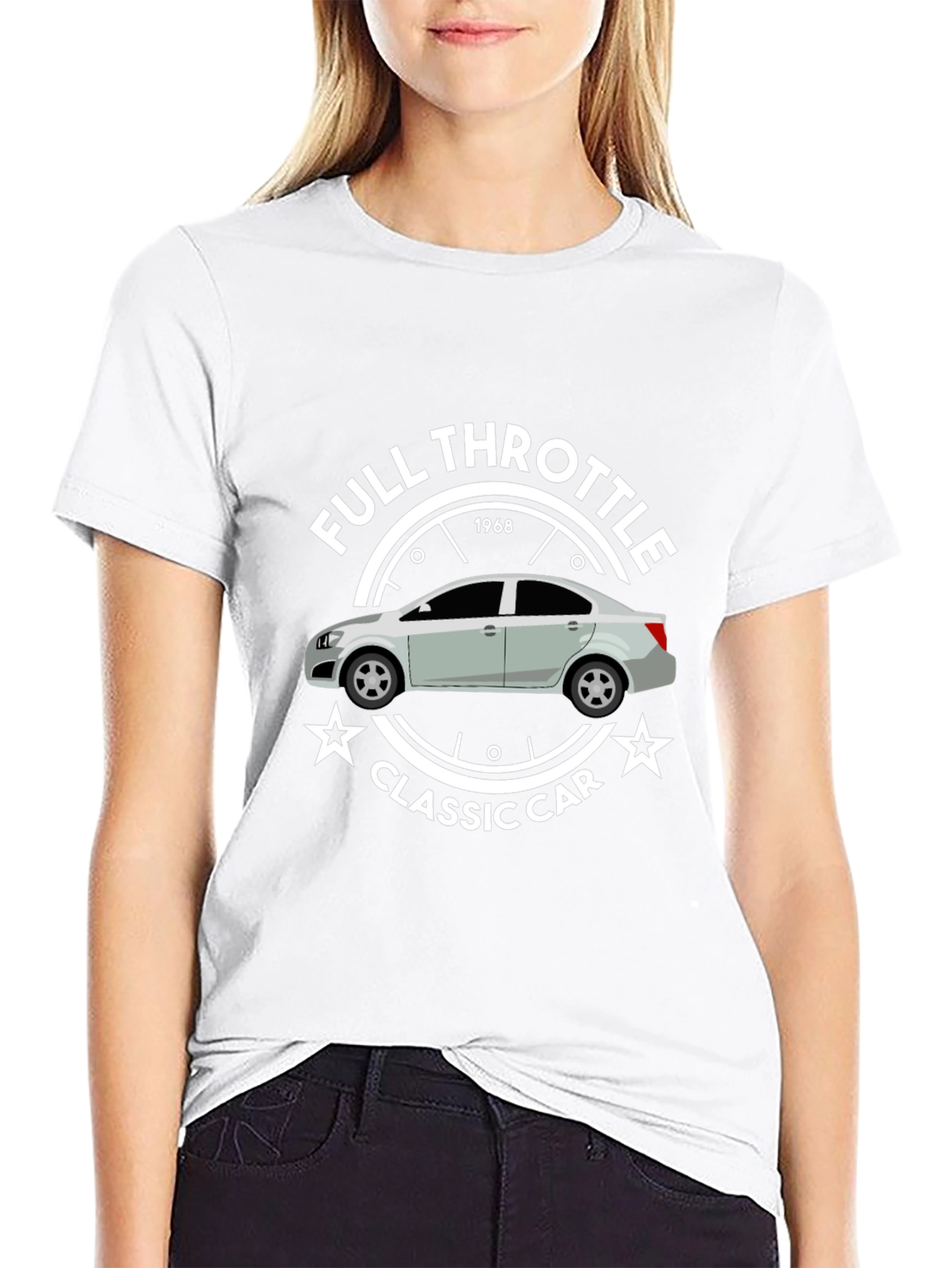 Full Throttle Classic Car 1968 Graphic T-Shirt