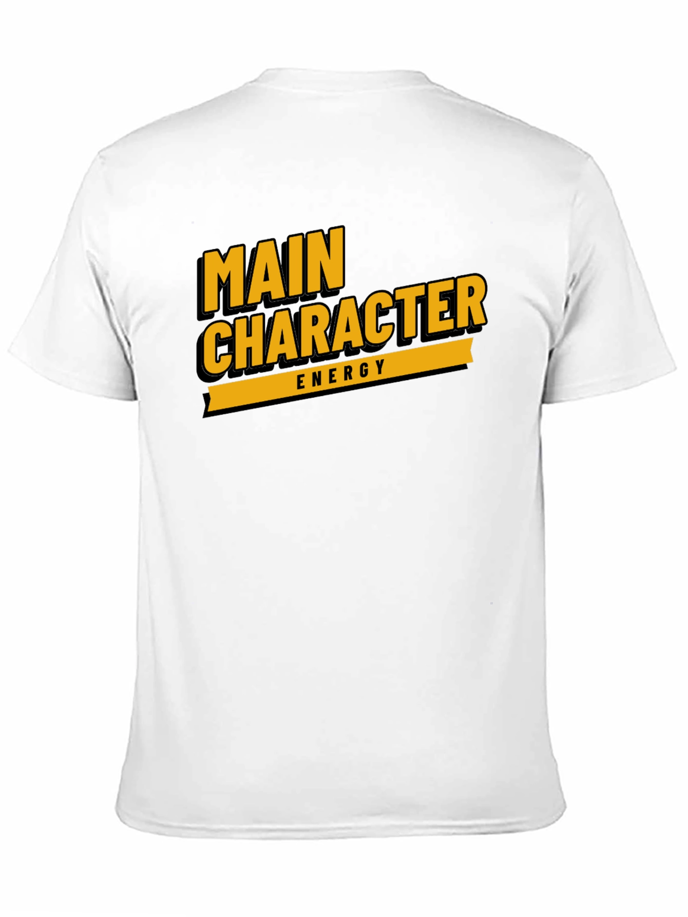 Main Character Energy Black Graphic Tee