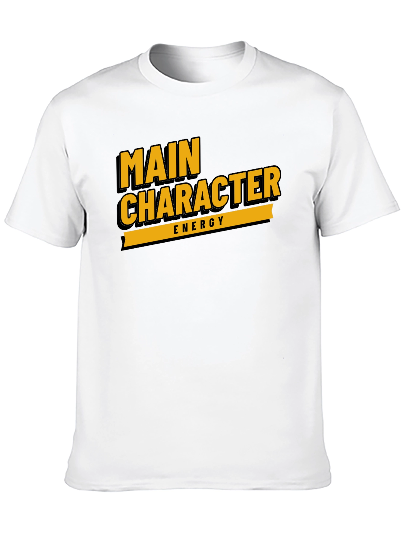 Main Character Energy Black Graphic Tee