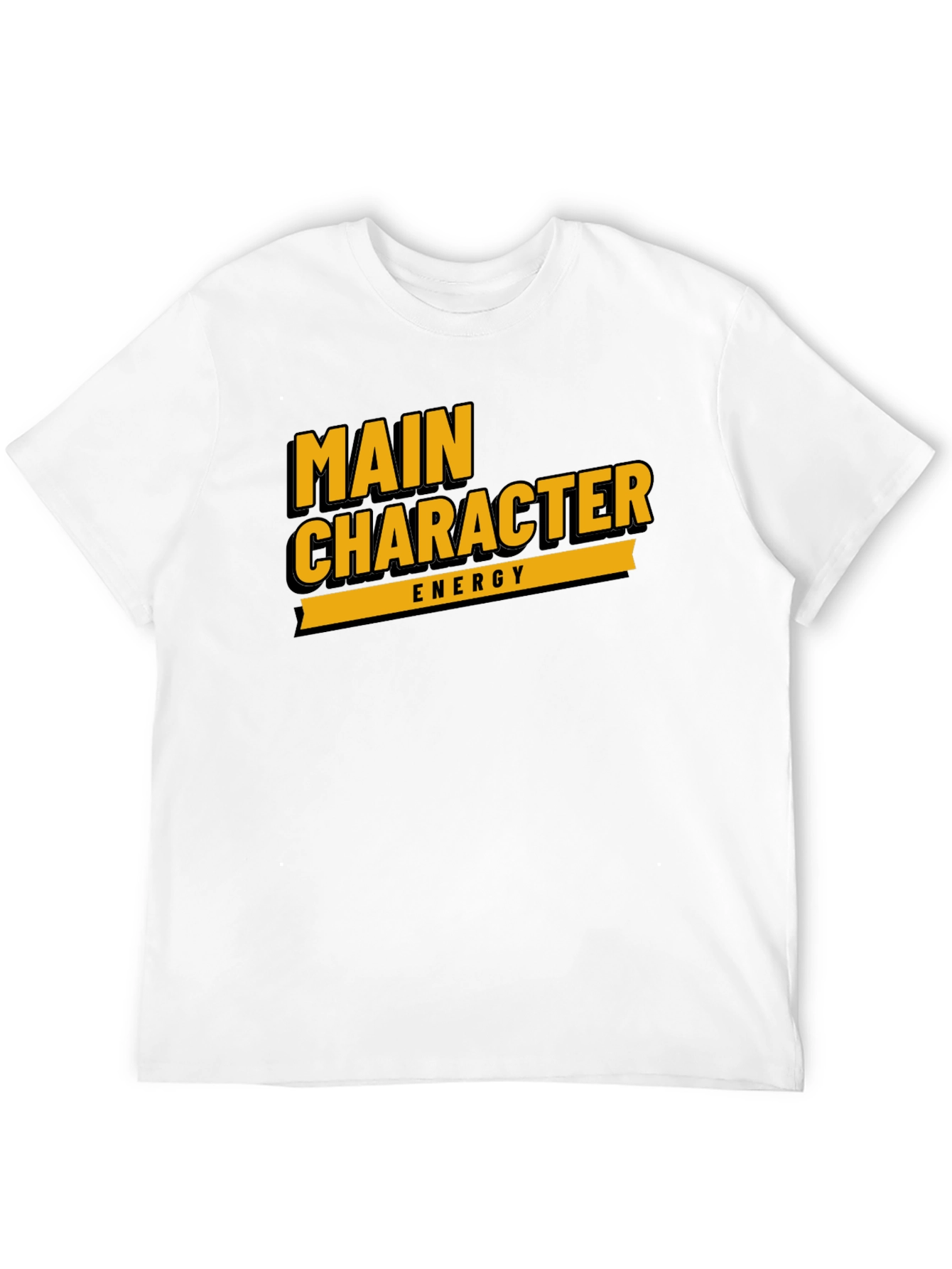 Main Character Energy Black Graphic Tee