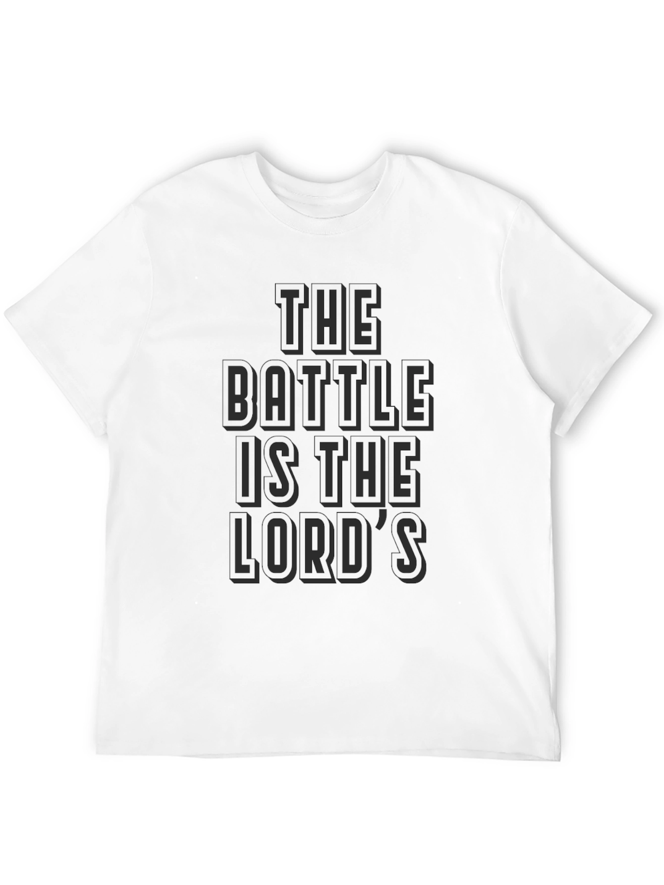 The Battle is the Lords Black T-Shirt