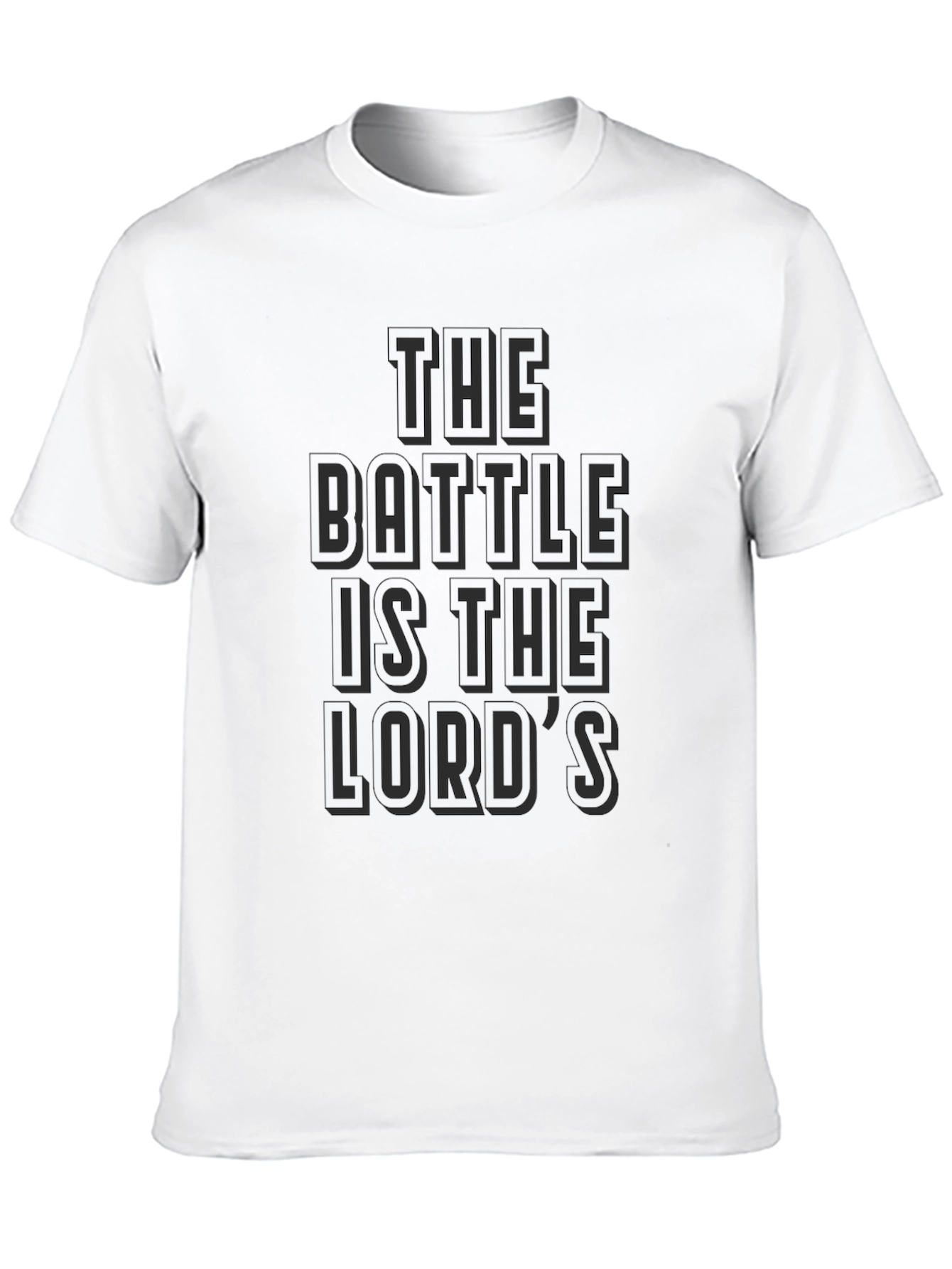 The Battle is the Lords Black T-Shirt