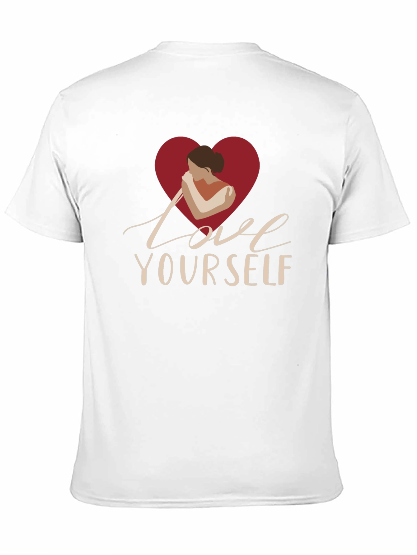 Love Yourself Graphic Print Black T-Shirt