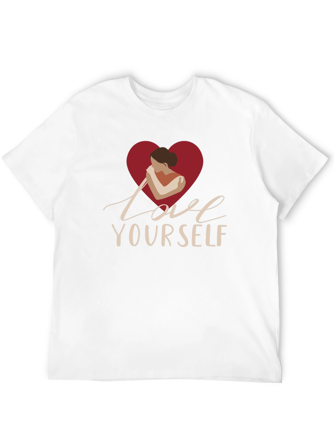 Love Yourself Graphic Print Black T-Shirt