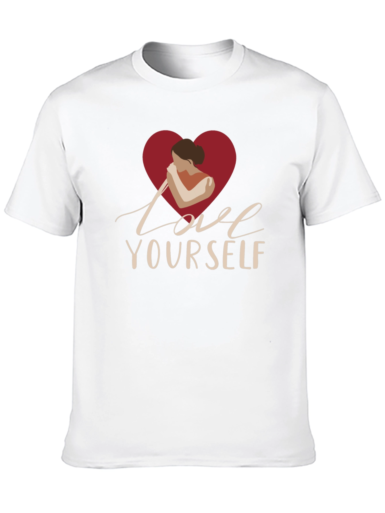 Love Yourself Graphic Print Black T-Shirt