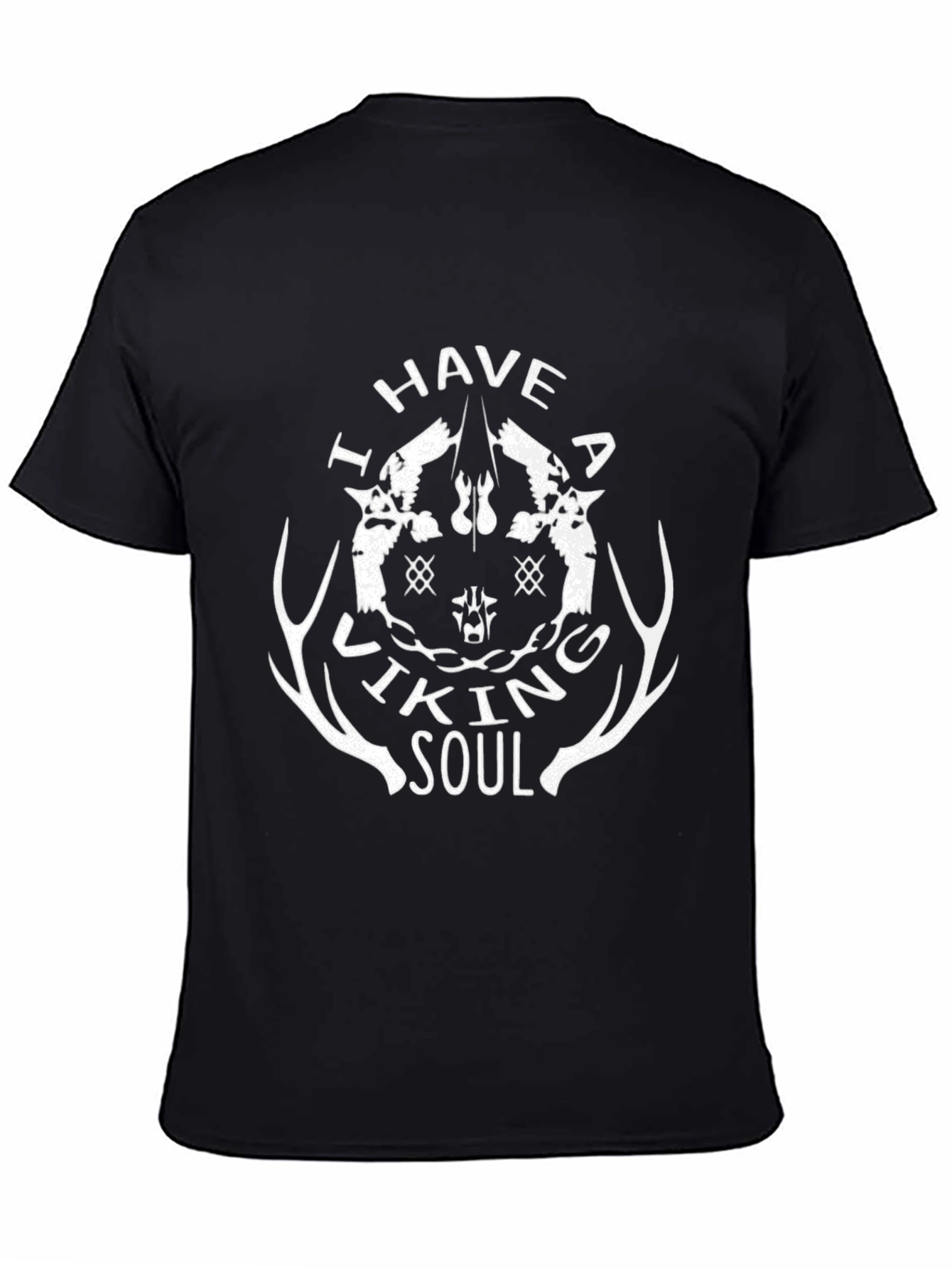 Viking Soul Graphic T-Shirt - Black Tee