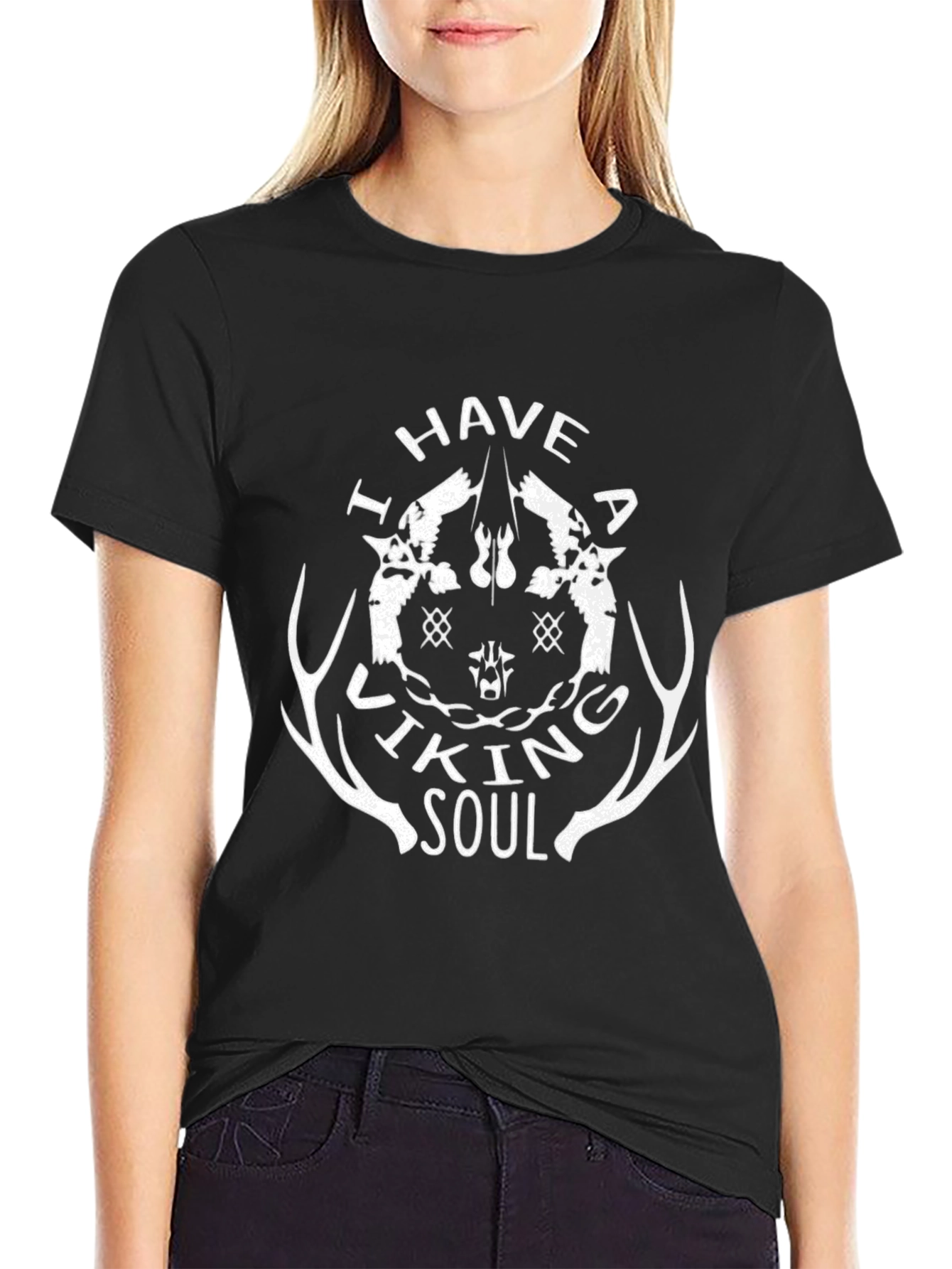 Viking Soul Graphic T-Shirt - Black Tee
