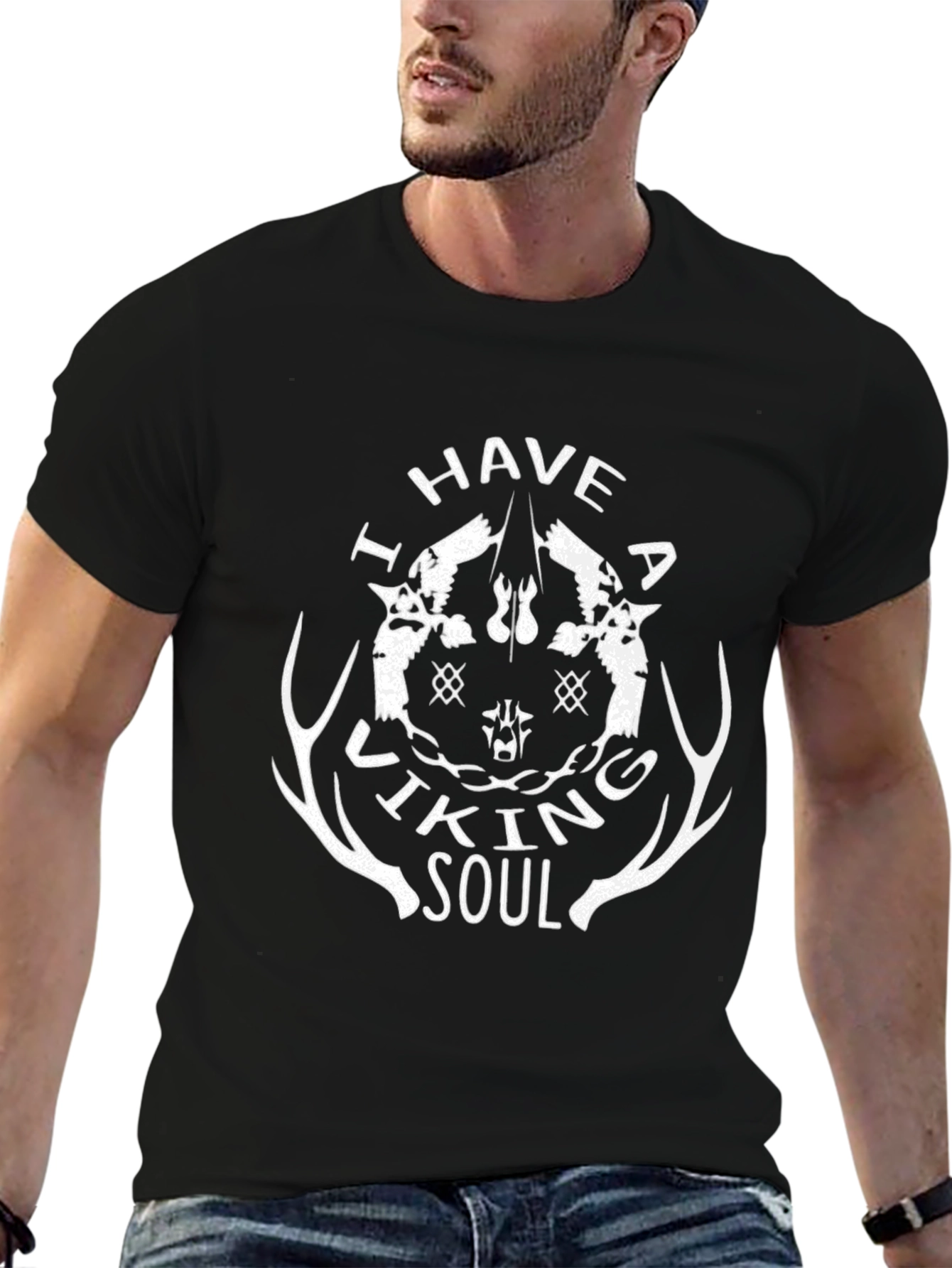 Viking Soul Graphic T-Shirt - Black Tee