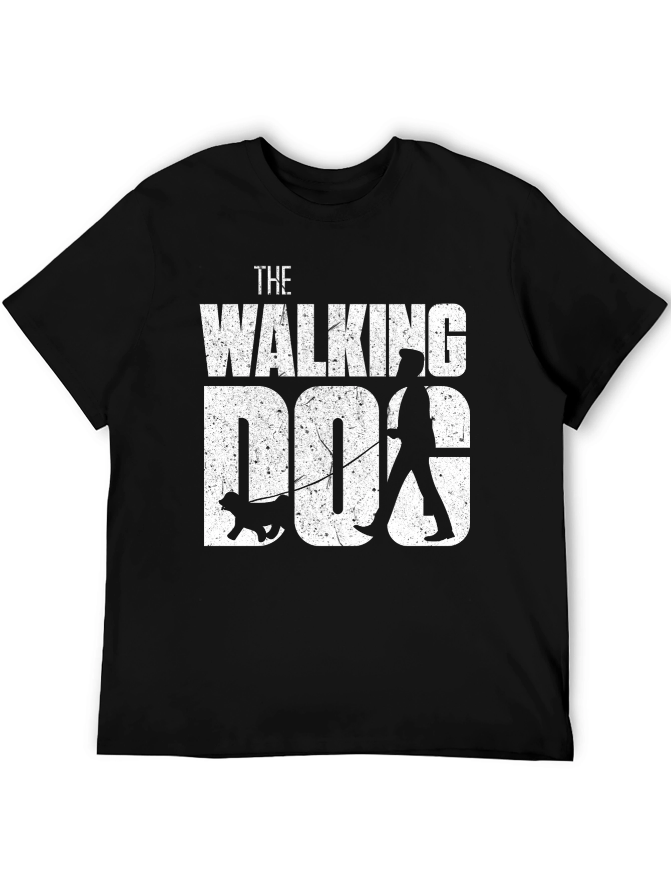 The Walking Dog Graphic Tee - Black Casual T-Shirt