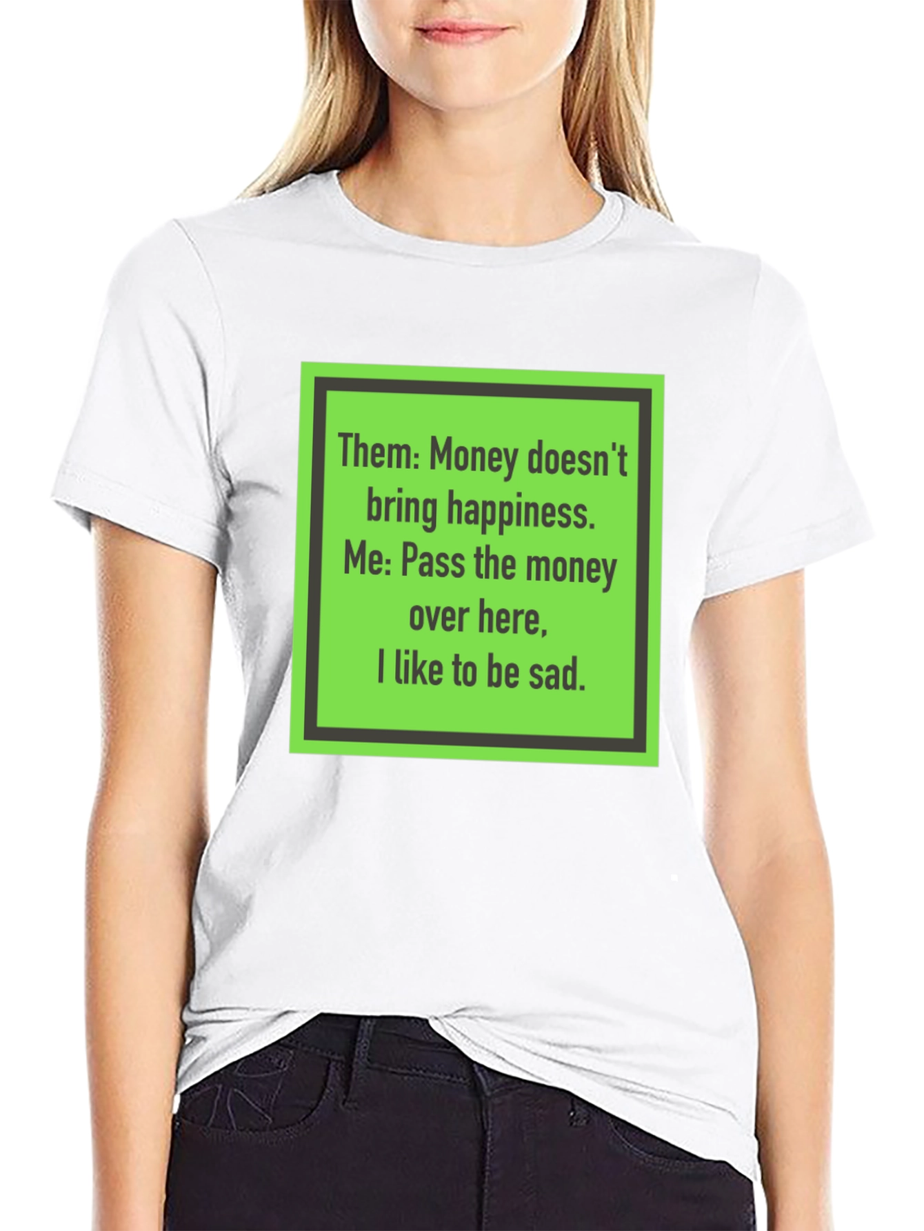 Funny Money Happiness Black T-Shirt