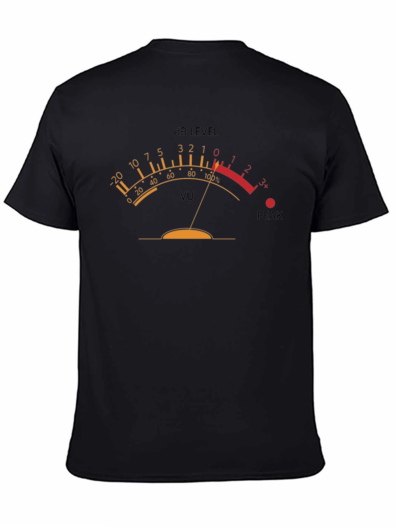 VU Meter Graphic T-Shirt - Black