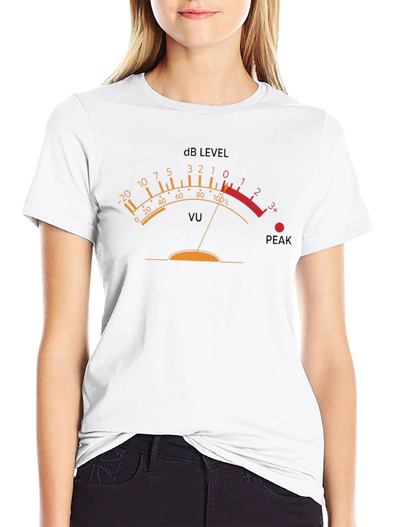 VU Meter Graphic T-Shirt - Black