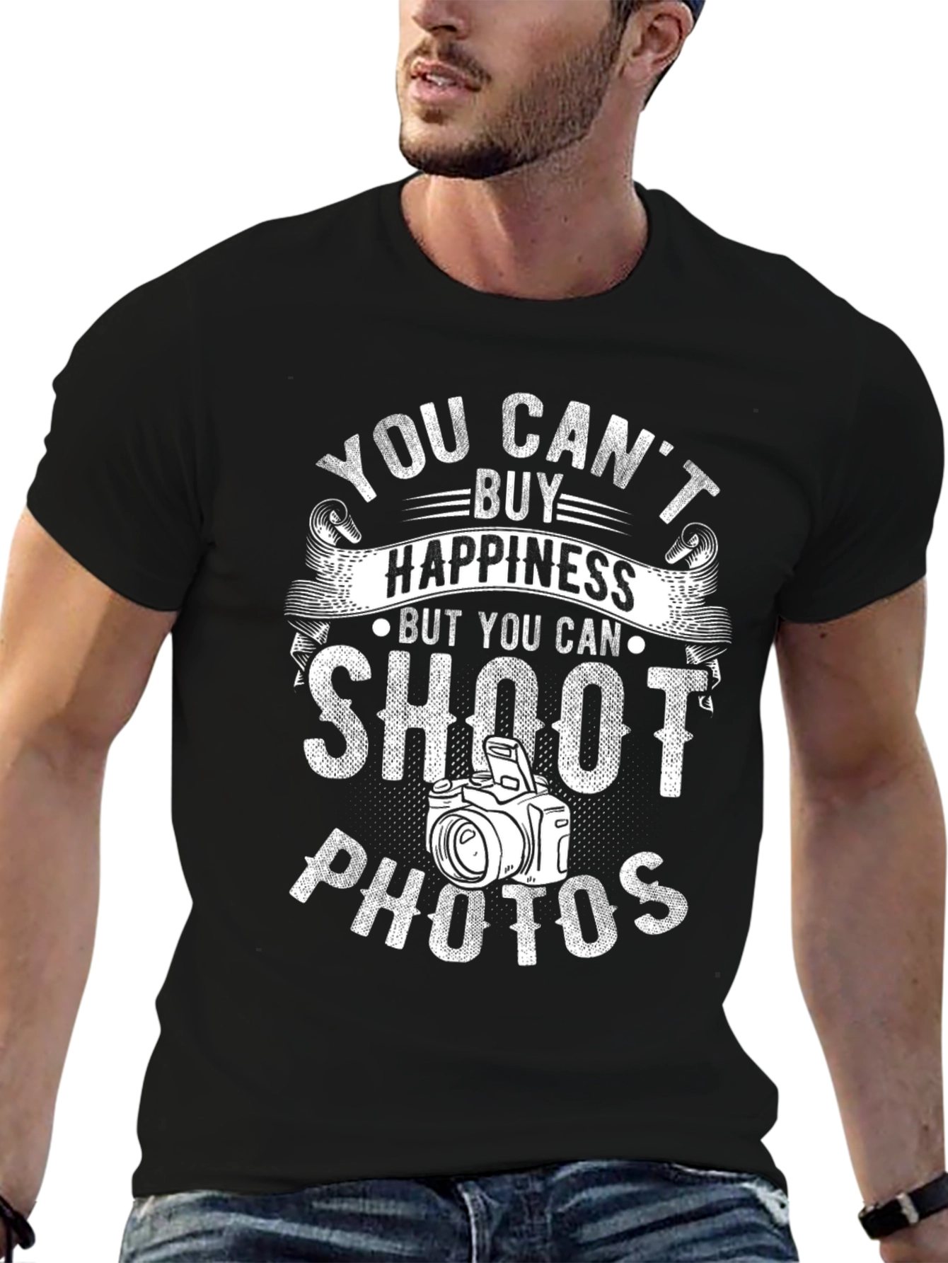 Photographer T-Shirt: You Cant Buy Happiness