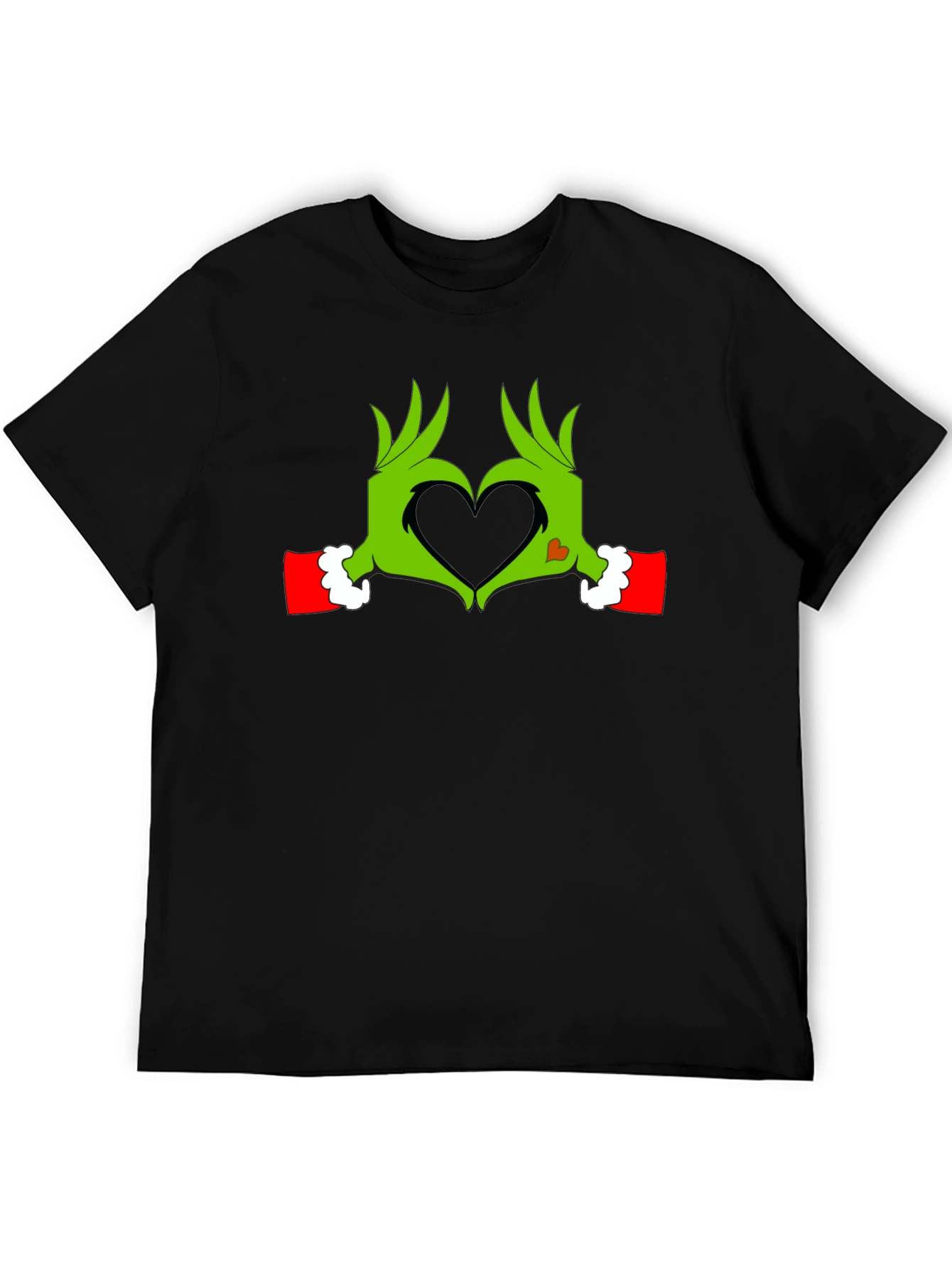 Grinch Heart Hands Graphic Tee