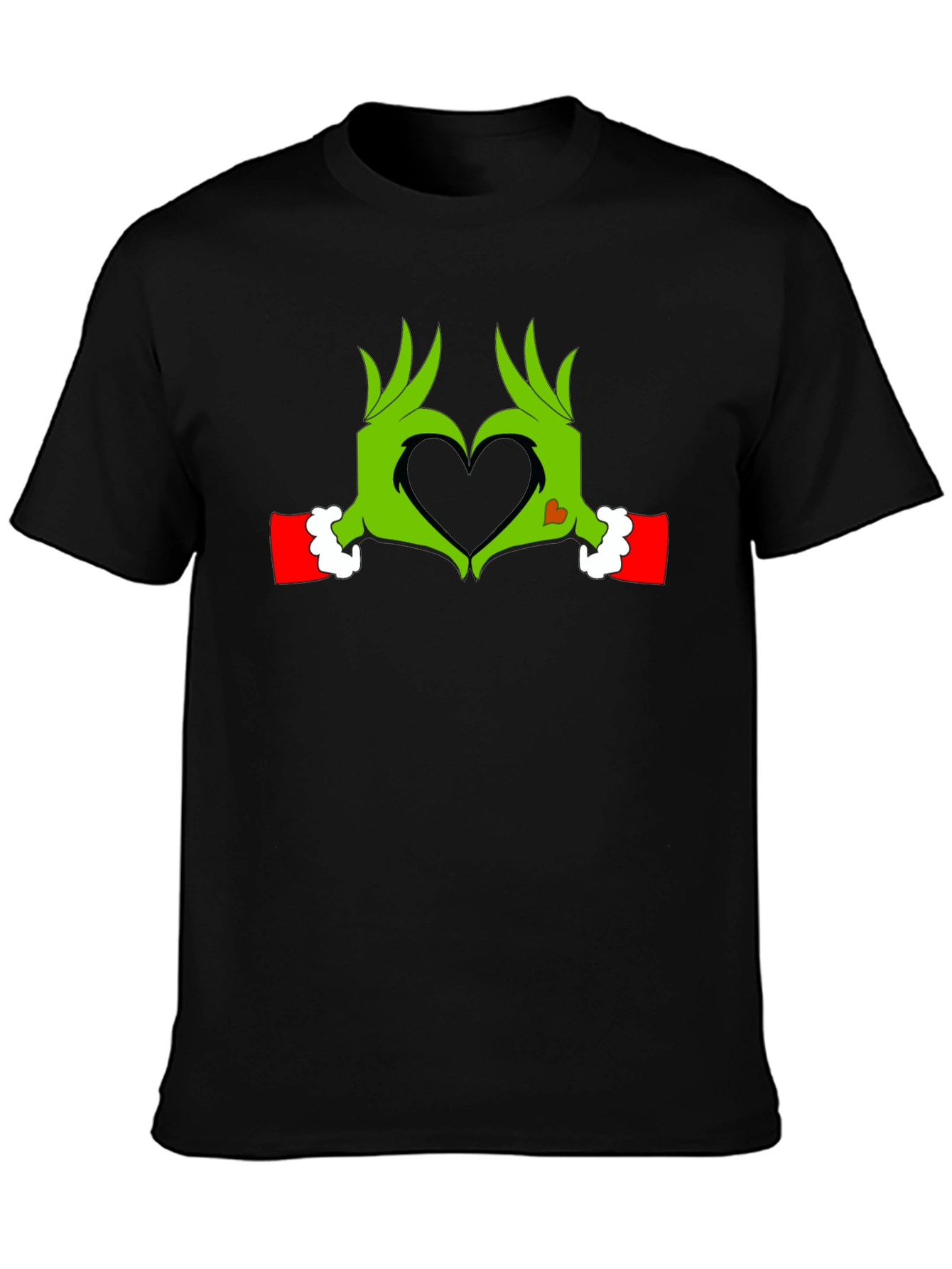 Grinch Heart Hands Graphic Tee