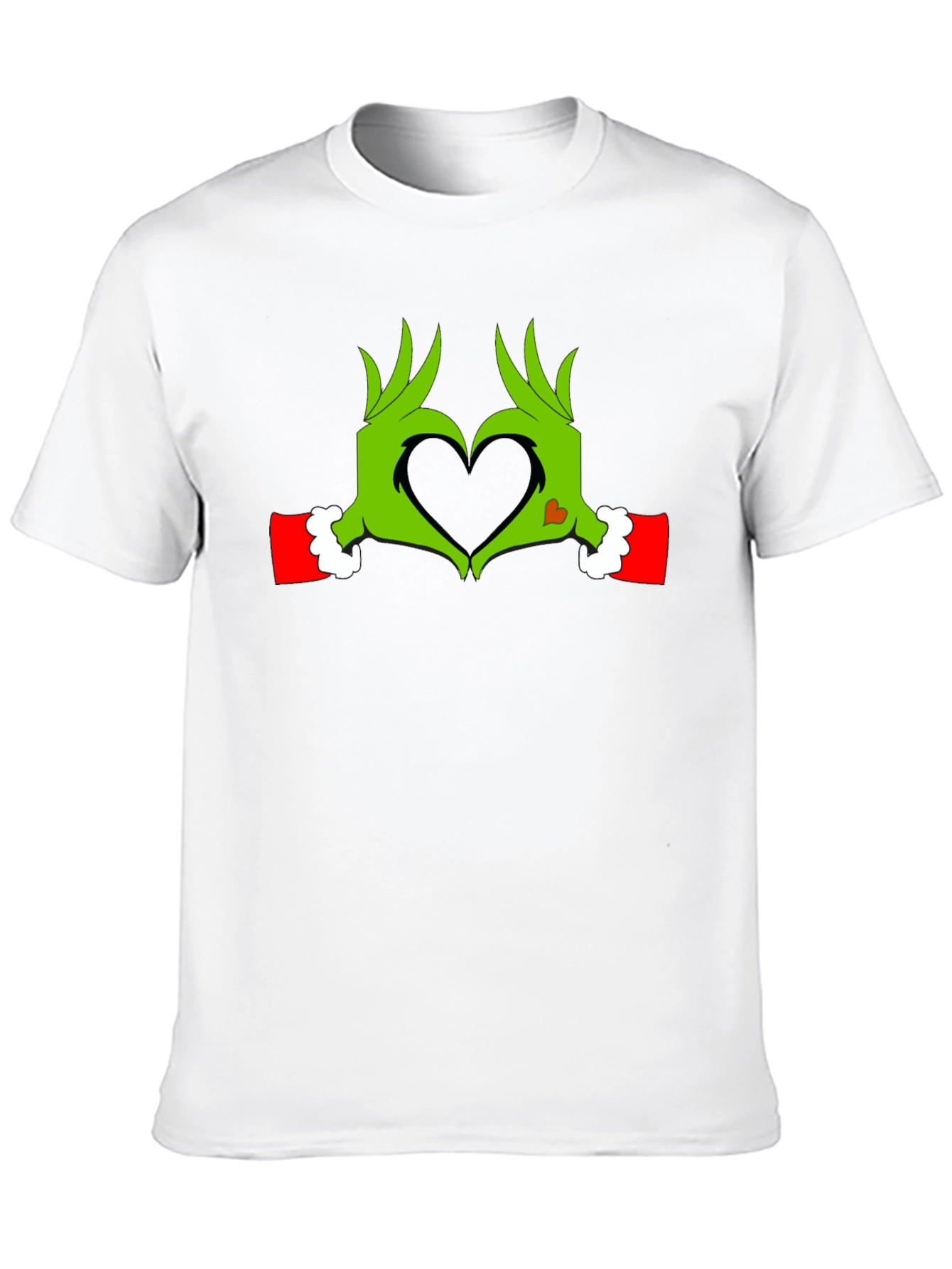 Grinch Heart Hands Graphic Tee