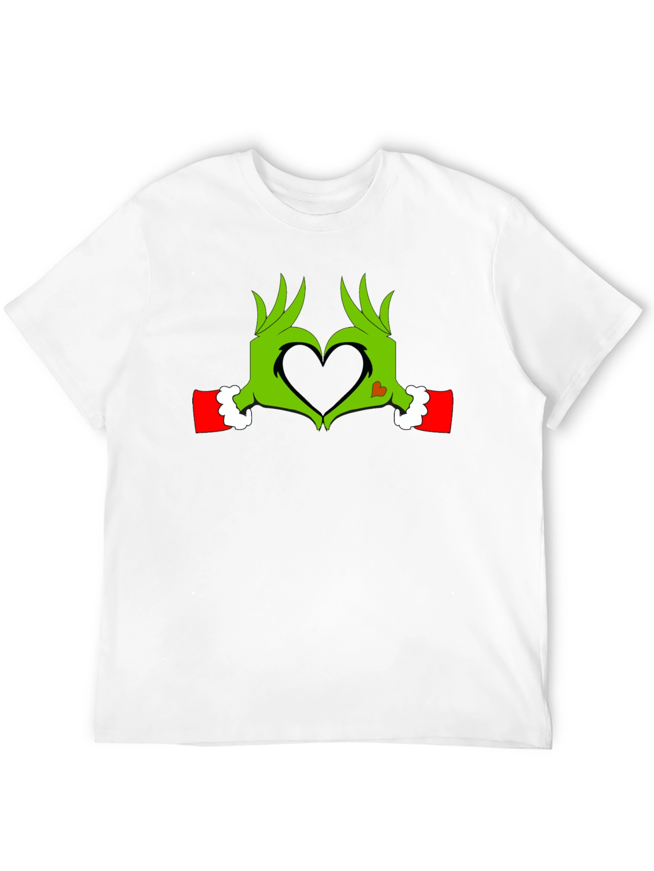 Grinch Heart Hands Graphic Tee
