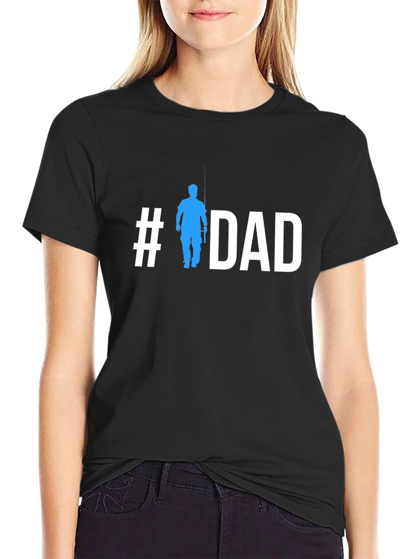 #DAD Fishing Graphic T-Shirt - Fathers Day Apparel