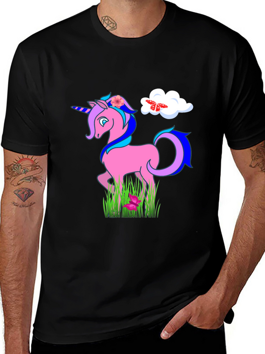 Unicorn Graphic T-Shirt - Cute Cartoon Style