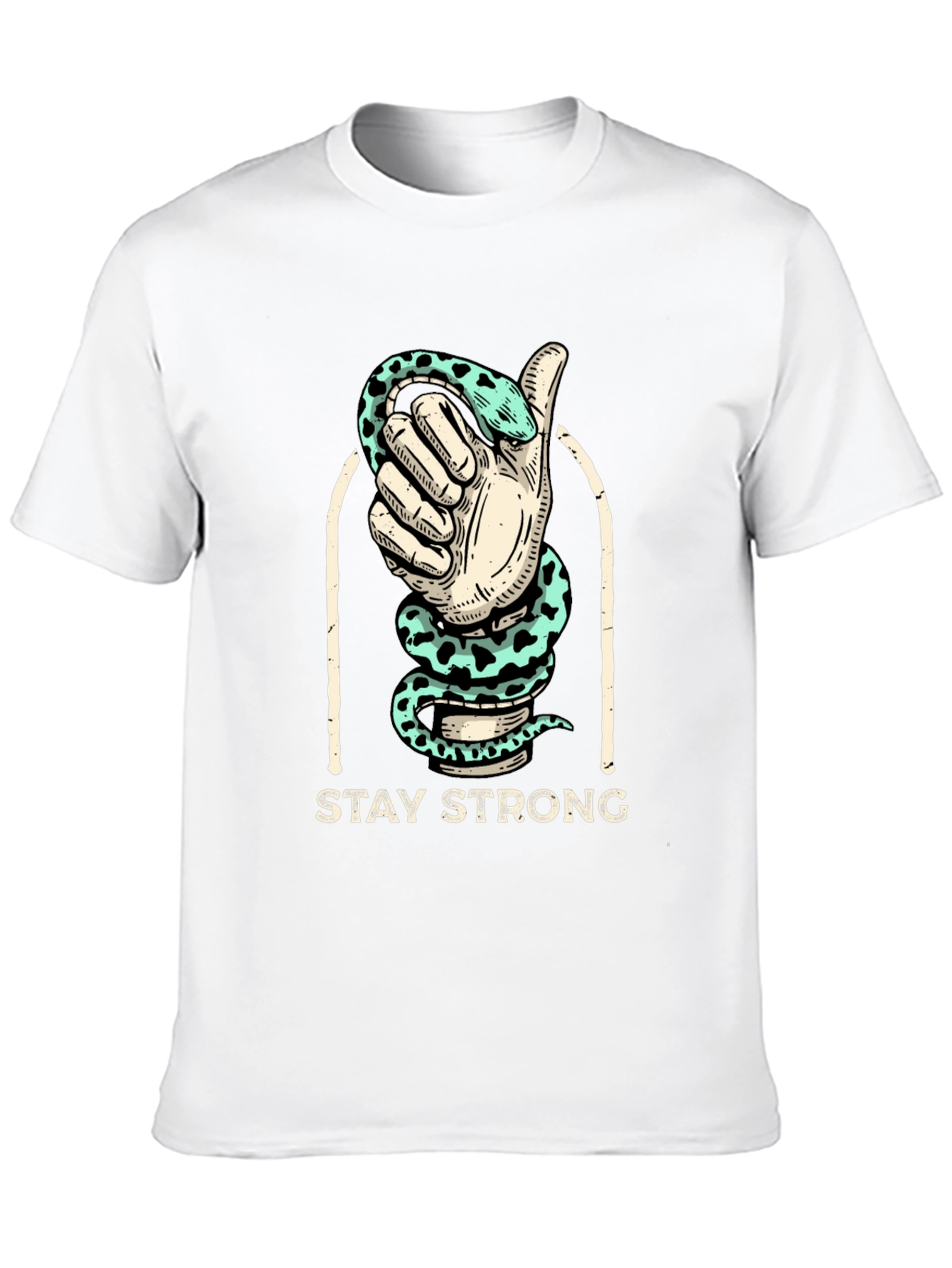 Stay Strong Snake Hand Graphic Tee