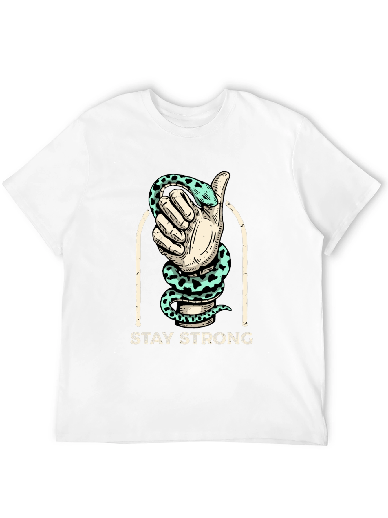 Stay Strong Snake Hand Graphic Tee