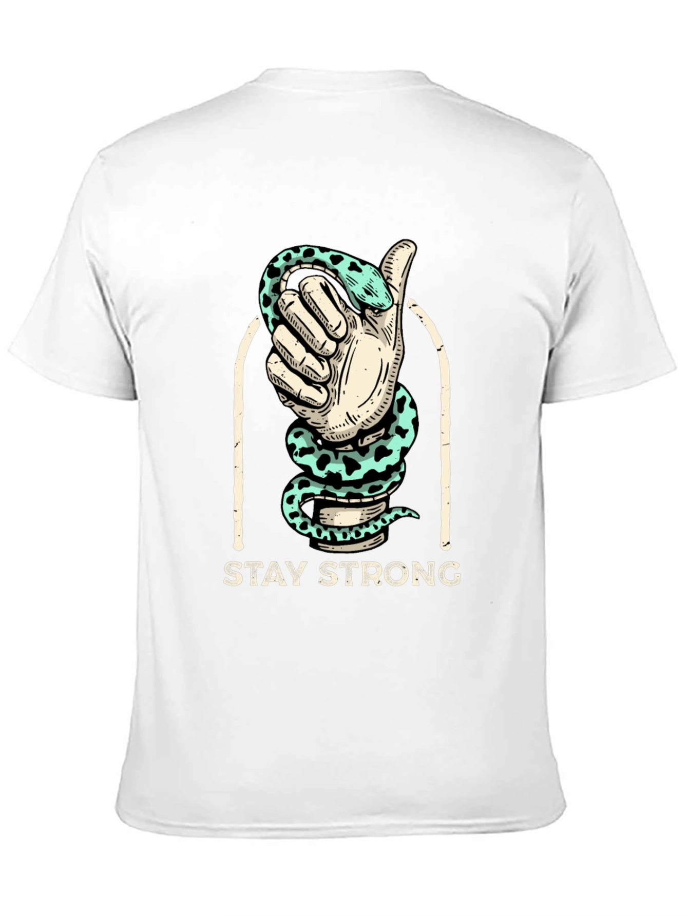 Stay Strong Snake Hand Graphic Tee