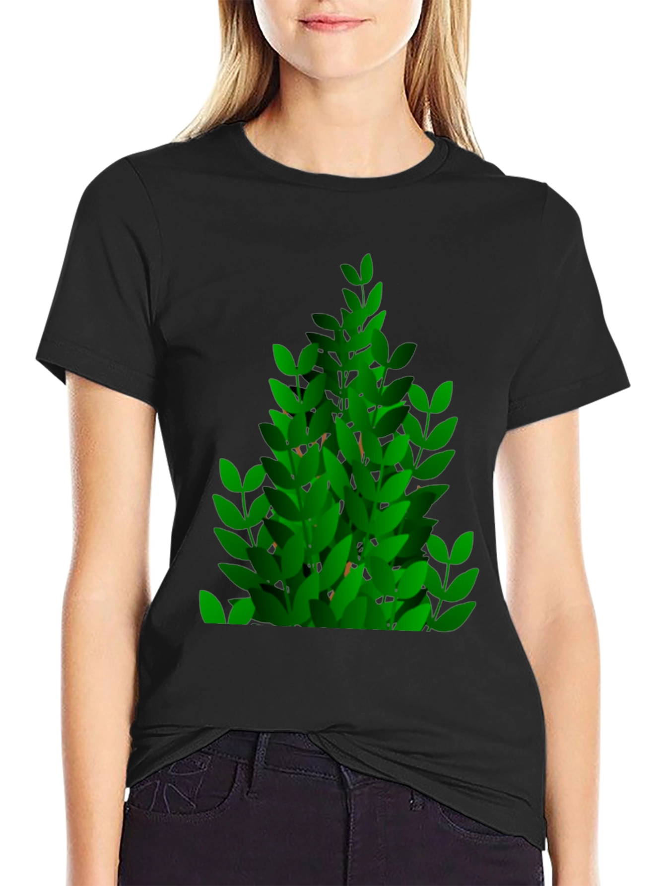 Green Leaf Bush Graphic Tee